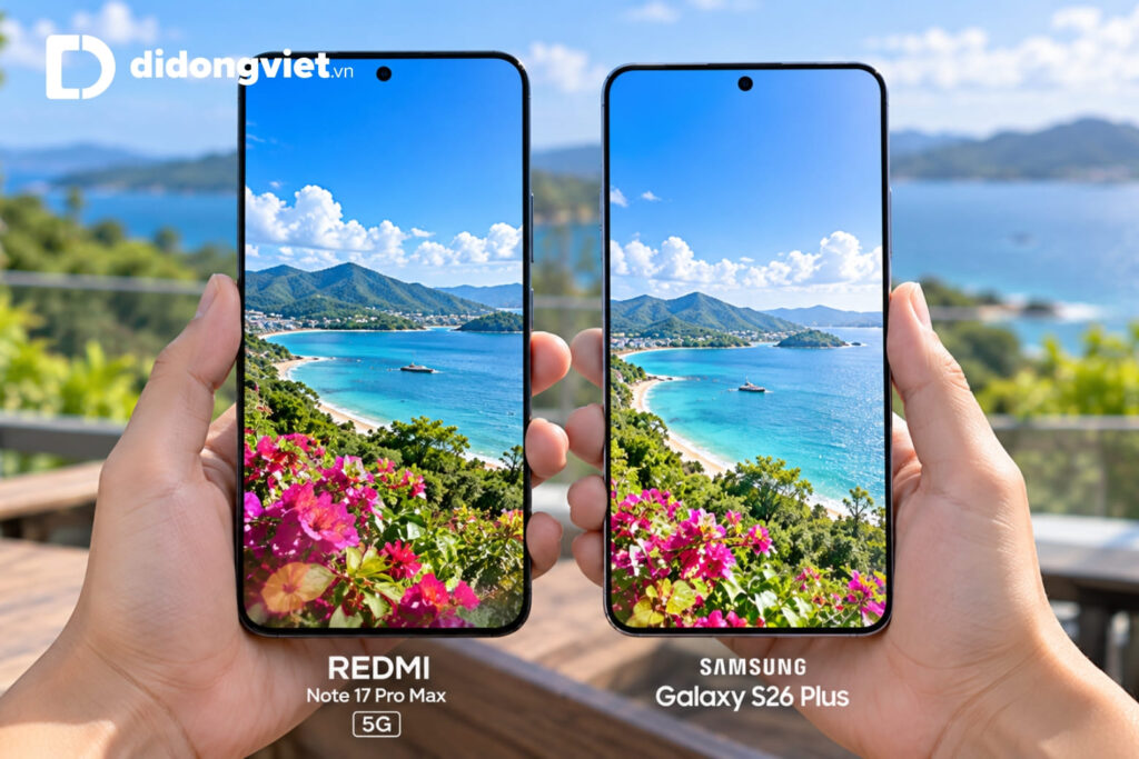 So sánh REDMI Note 17 Pro Max 5G và Samsung Galaxy S26 Plus: Thông số khủng hay trải nghiệm ổn định? 9 So sánh REDMI Note 17 Pro Max 5G và Samsung Galaxy S26 Plus