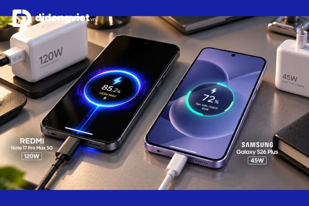 So sánh REDMI Note 17 Pro Max 5G và Samsung Galaxy S26 Plus: Thông số khủng hay trải nghiệm ổn định? 12 So sánh REDMI Note 17 Pro Max 5G và Samsung Galaxy S26 Plus