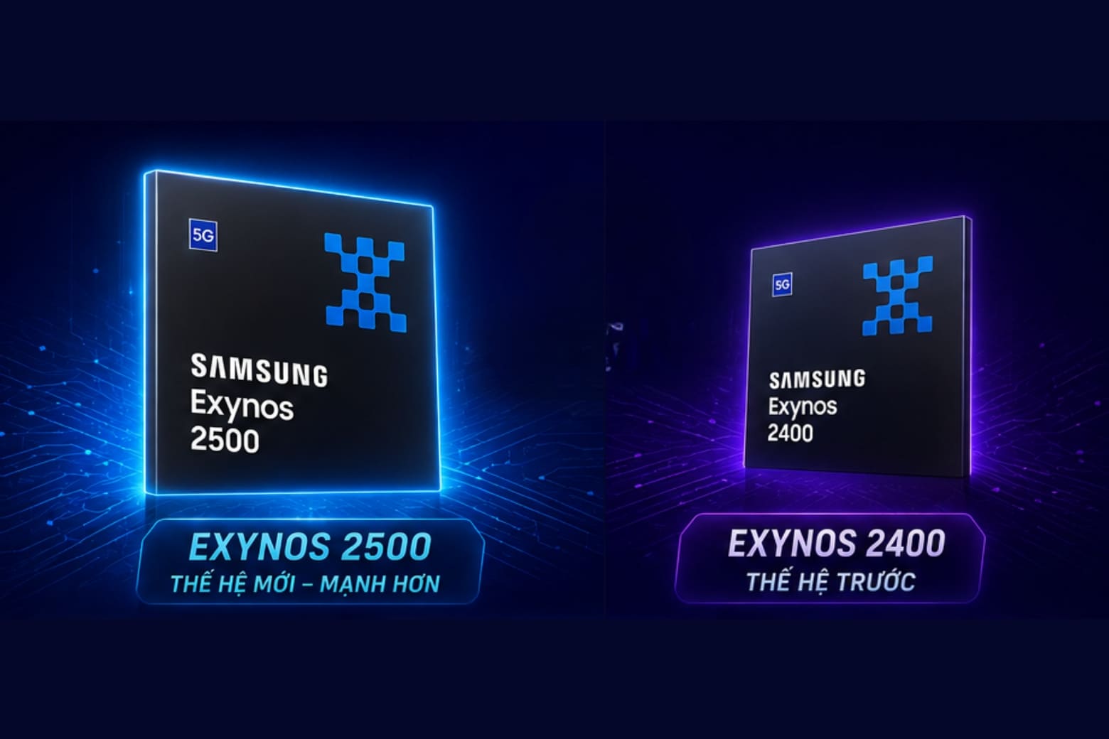 So sánh chip Exynos 2500 và Exynos 2400: Chip nào mạnh hơn? 18 Thế hệ mới nâng cấp đồng thời CPU, GPU, AI và hiệu suất năng lượng