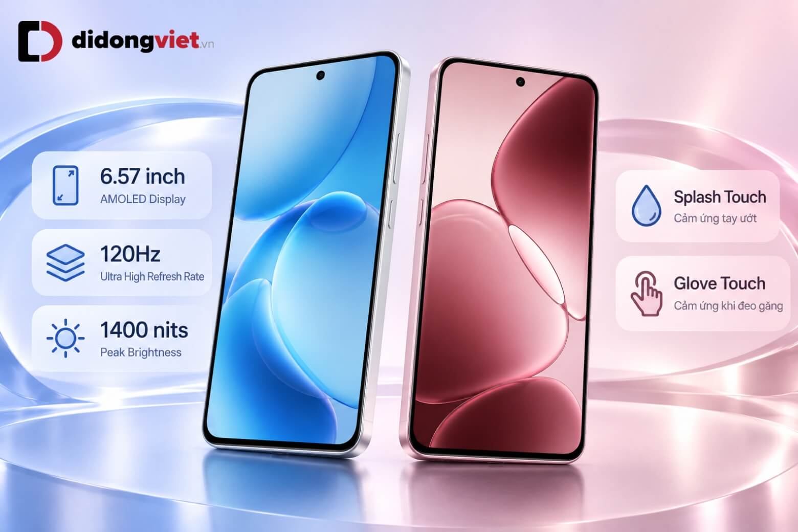 So sánh OPPO Reno16 F và OPPO A6 Pro 5G: Đâu là lựa chọn tối ưu? 13 So sánh OPPO Reno16 F và OPPO A6 Pro 5G màn hình