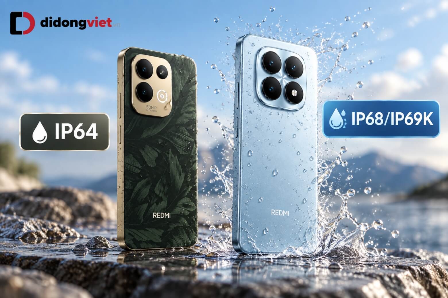 So sánh REDMI 17 4G và REDMI Note 15 Pro: Nên chọn mua máy nào? 10 So sánh REDMI 17 4G và REDMI Note 15 Pro về chuẩn kháng nước