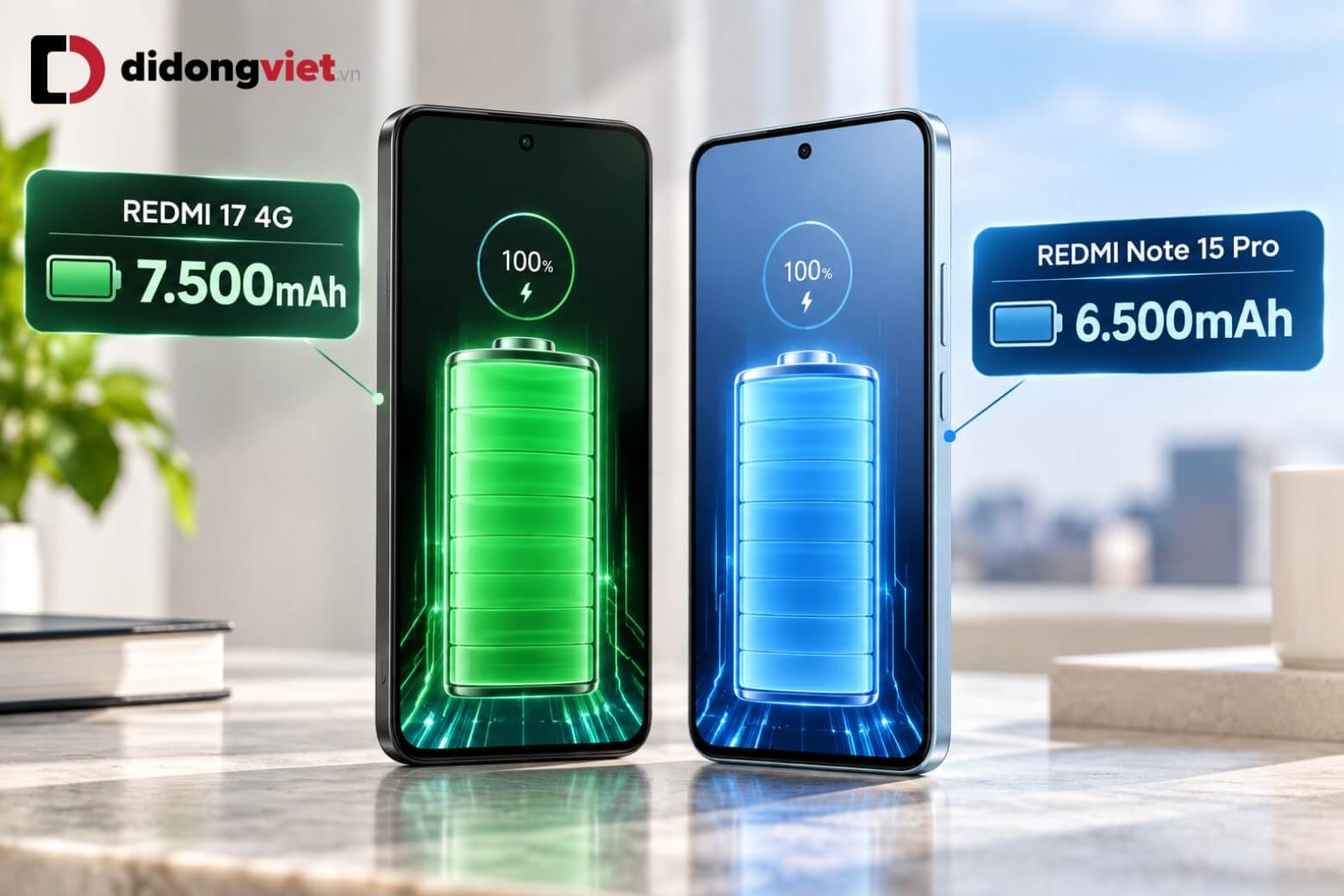 So sánh REDMI 17 4G và REDMI Note 15 Pro: Nên chọn mua máy nào? 14 So sánh REDMI 17 4G và REDMI Note 15 Pro về dung lượng pin
