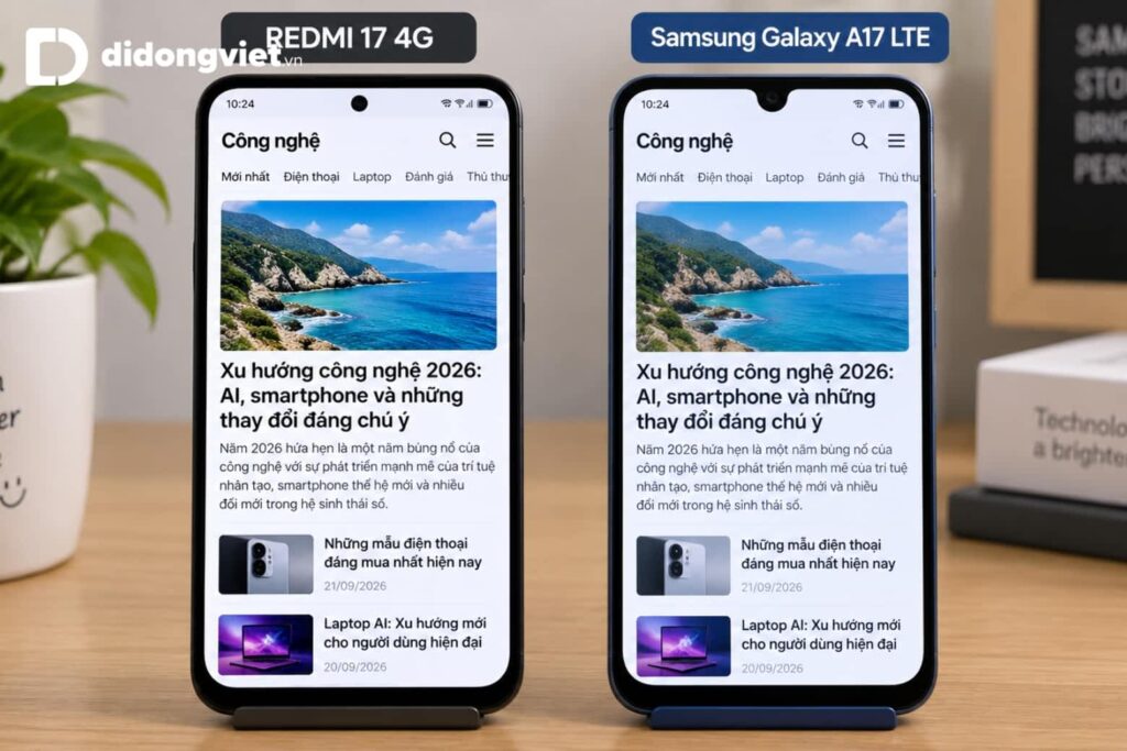 So sánh REDMI 17 4G và Samsung Galaxy A17 LTE: Đâu là lựa chọn tối ưu? 8 So sánh REDMI 17 4G và Samsung Galaxy A17 LTE: Đâu là lựa chọn tối ưu?