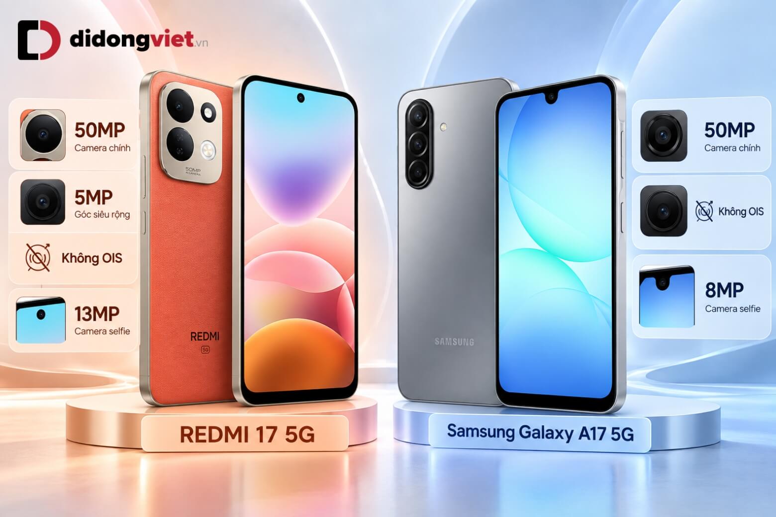 So sánh REDMI 17 5G và Samsung Galaxy A17 5G theo nhu cầu thực tế 12 So sánh REDMI 17 5G và Samsung Galaxy A17 5G về camera