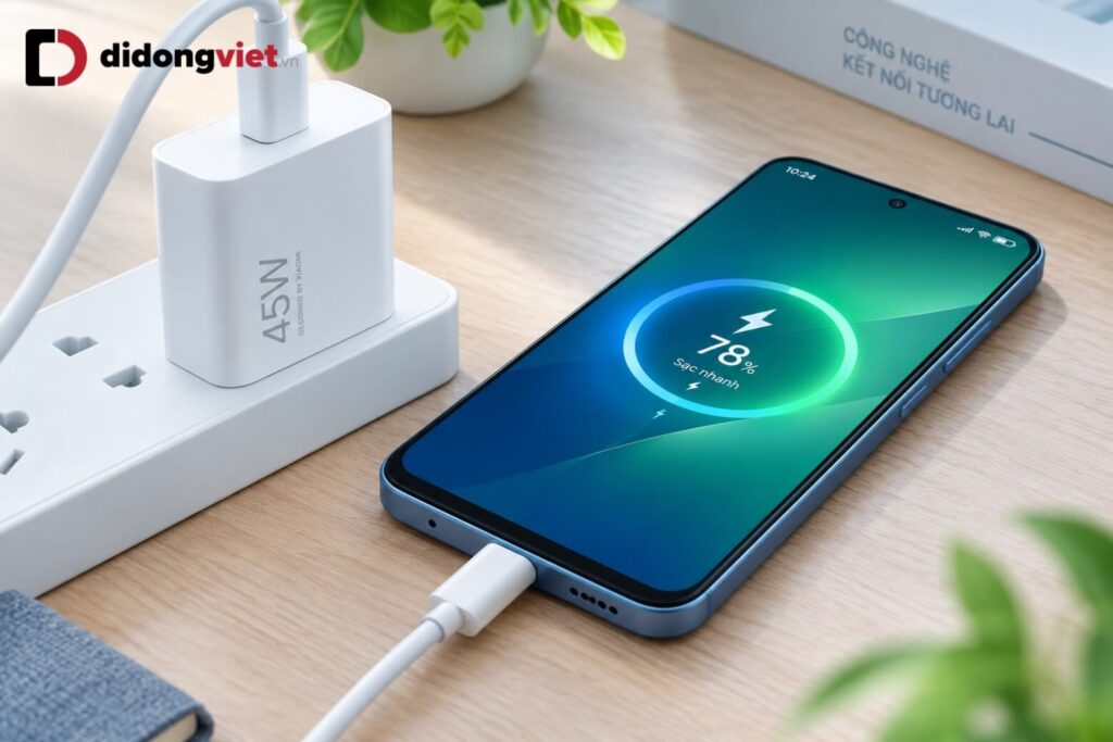 So sánh REDMI 17 5G và Samsung Galaxy A26 5G: Lựa chọn nào phù hợp cho bạn? 11 Dung lượng pin và củ sạc của REDMI 17 5G và Samsung Galaxy A26 5G