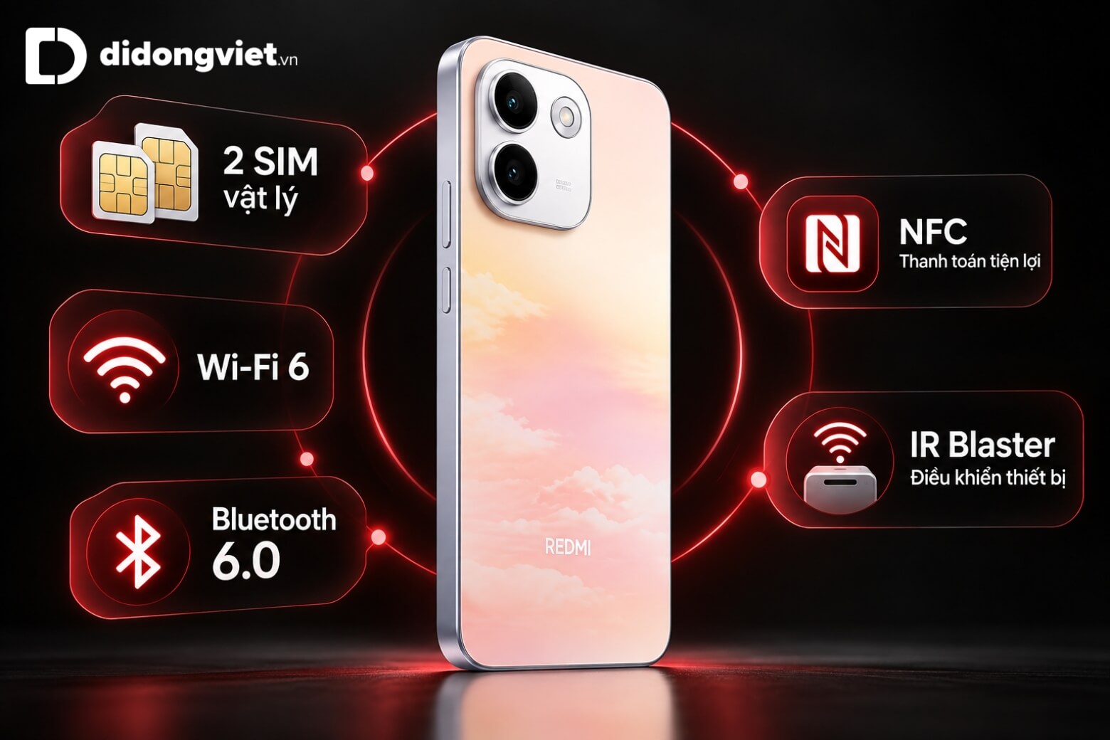 So sánh REDMI Note 17 Pro Max 5G và iPhone 17: Nên chọn máy nào? 28 So sánh REDMI Note 17 Pro Max 5G và iPhone 17 kết nối