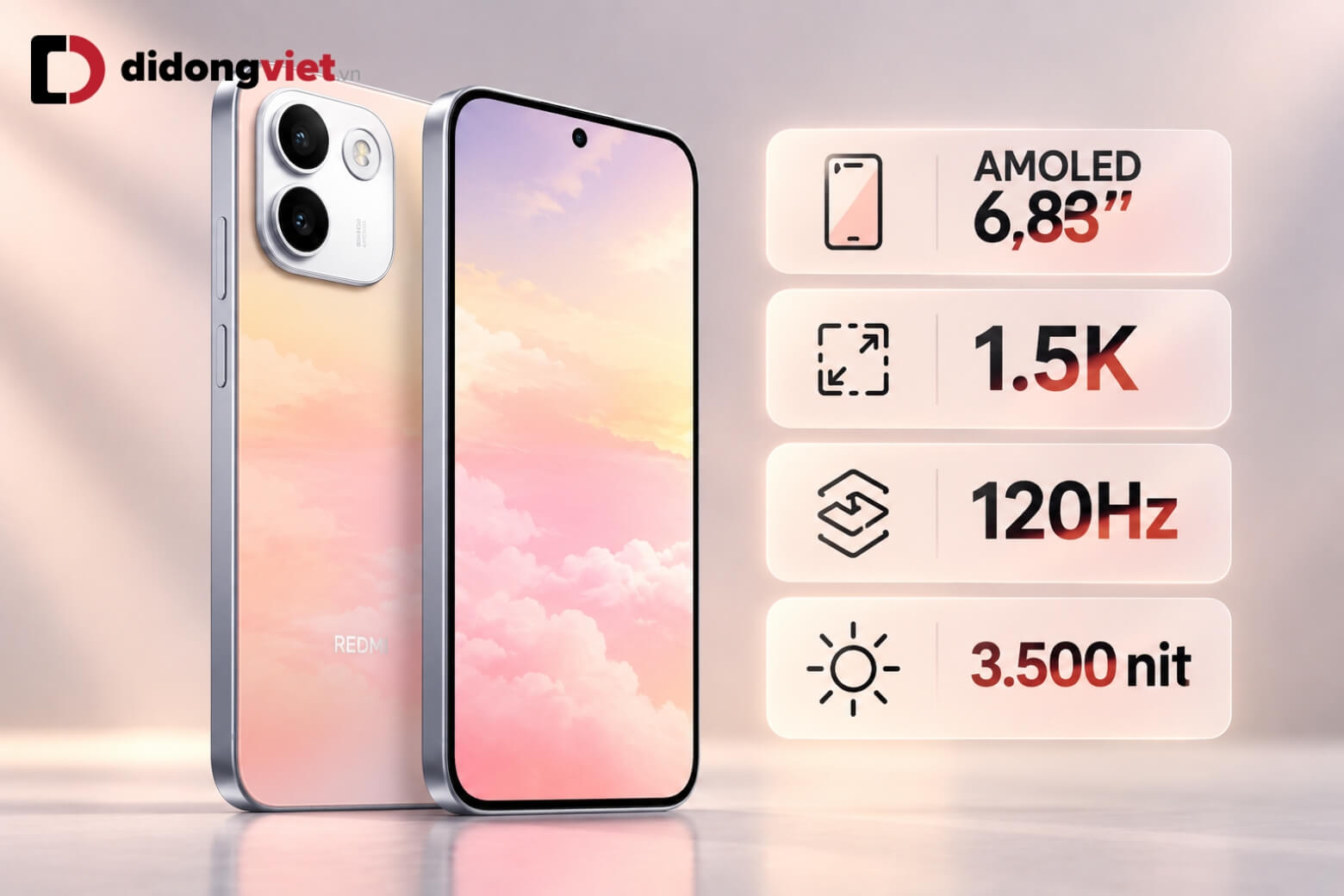 So sánh REDMI Note 17 Pro Max 5G và iPhone 17: Nên chọn máy nào? 18 So sánh REDMI Note 17 Pro Max 5G và iPhone 17 màn hình AMOLED 6,83 inch