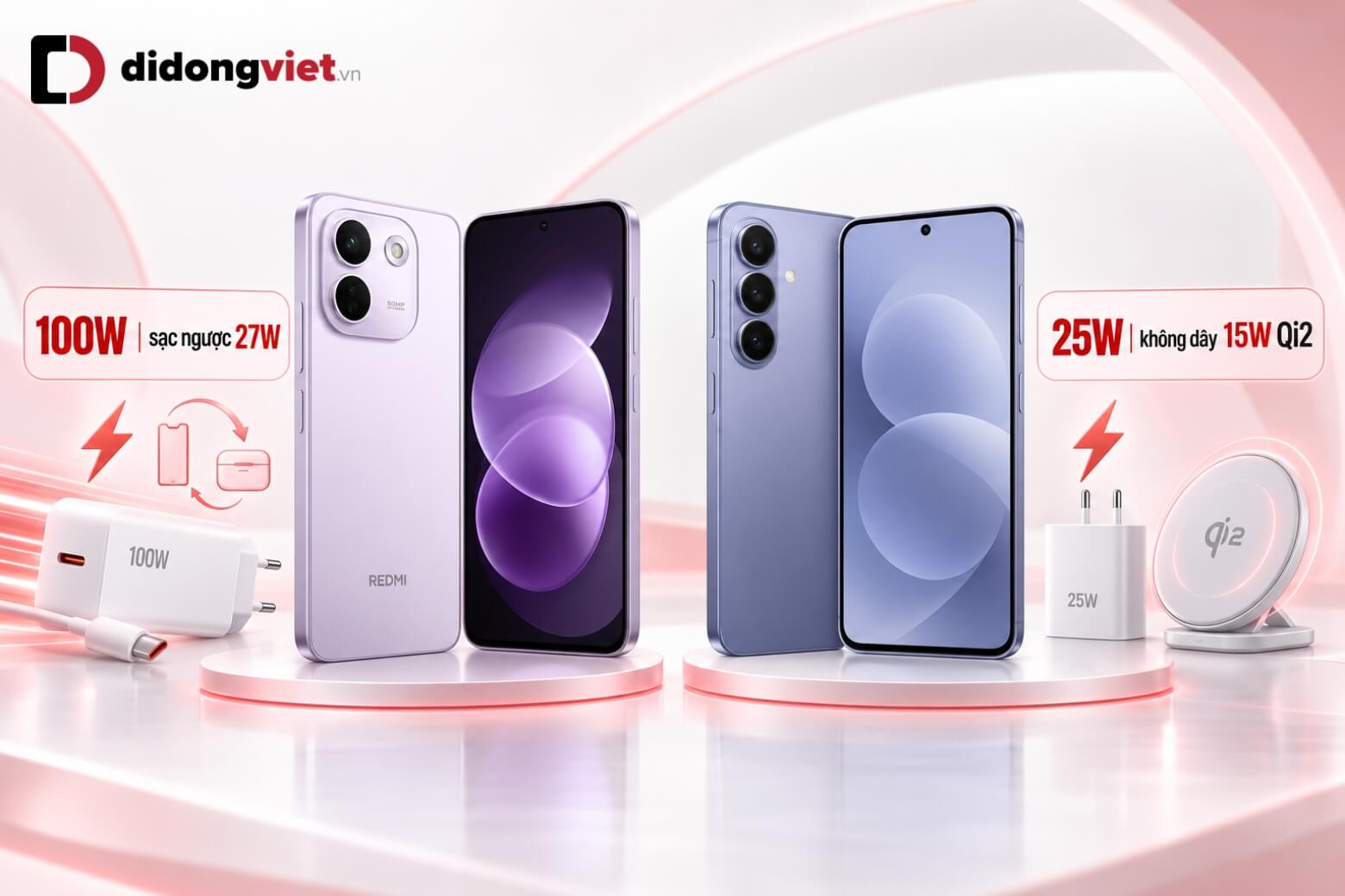 So sánh REDMI Note 17 Pro Max 5G và Samsung Galaxy S26: Khác biệt gì? 20 So sánh REDMI Note 17 Pro Max 5G và Samsung Galaxy S26 sạc