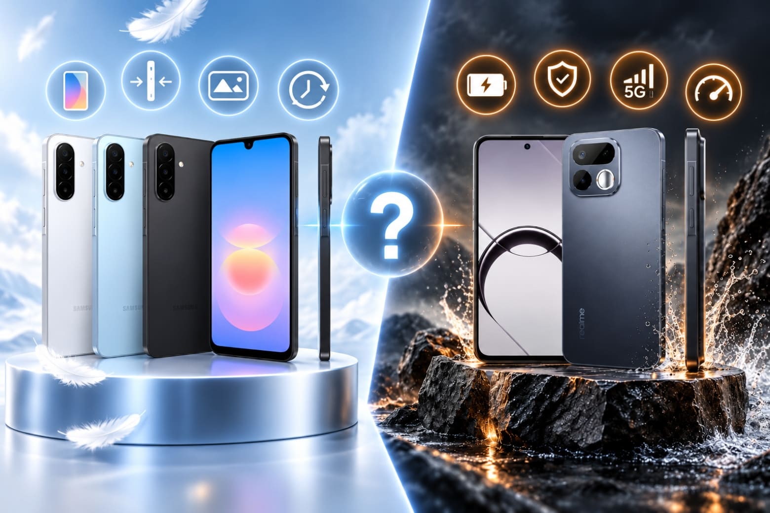 So sánh Samsung Galaxy A18 và Realme 16T 5G chi tiết từ thông số đến thực tế 14 Lựa chọn phù hợp phụ thuộc vào màn hình, pin, 5G và độ bền