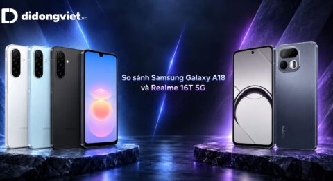 So sánh Samsung Galaxy A18 và Realme 16T 5G