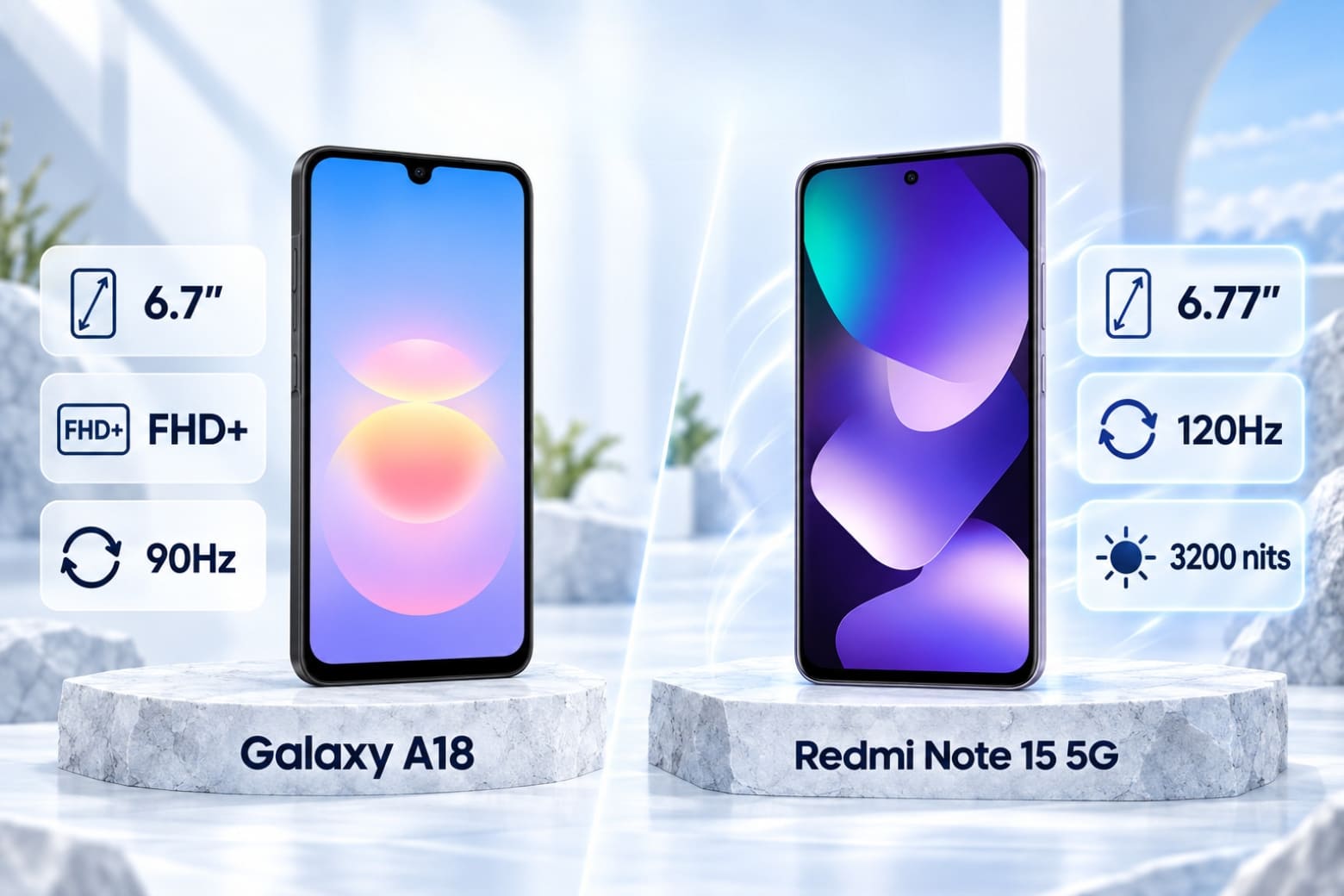 So sánh Samsung Galaxy A18 và REDMI Note 15 5G: Máy nào phù hợp hơn? 10 Màn hình 120Hz mang đến trải nghiệm hiển thị mượt mà và sống động
