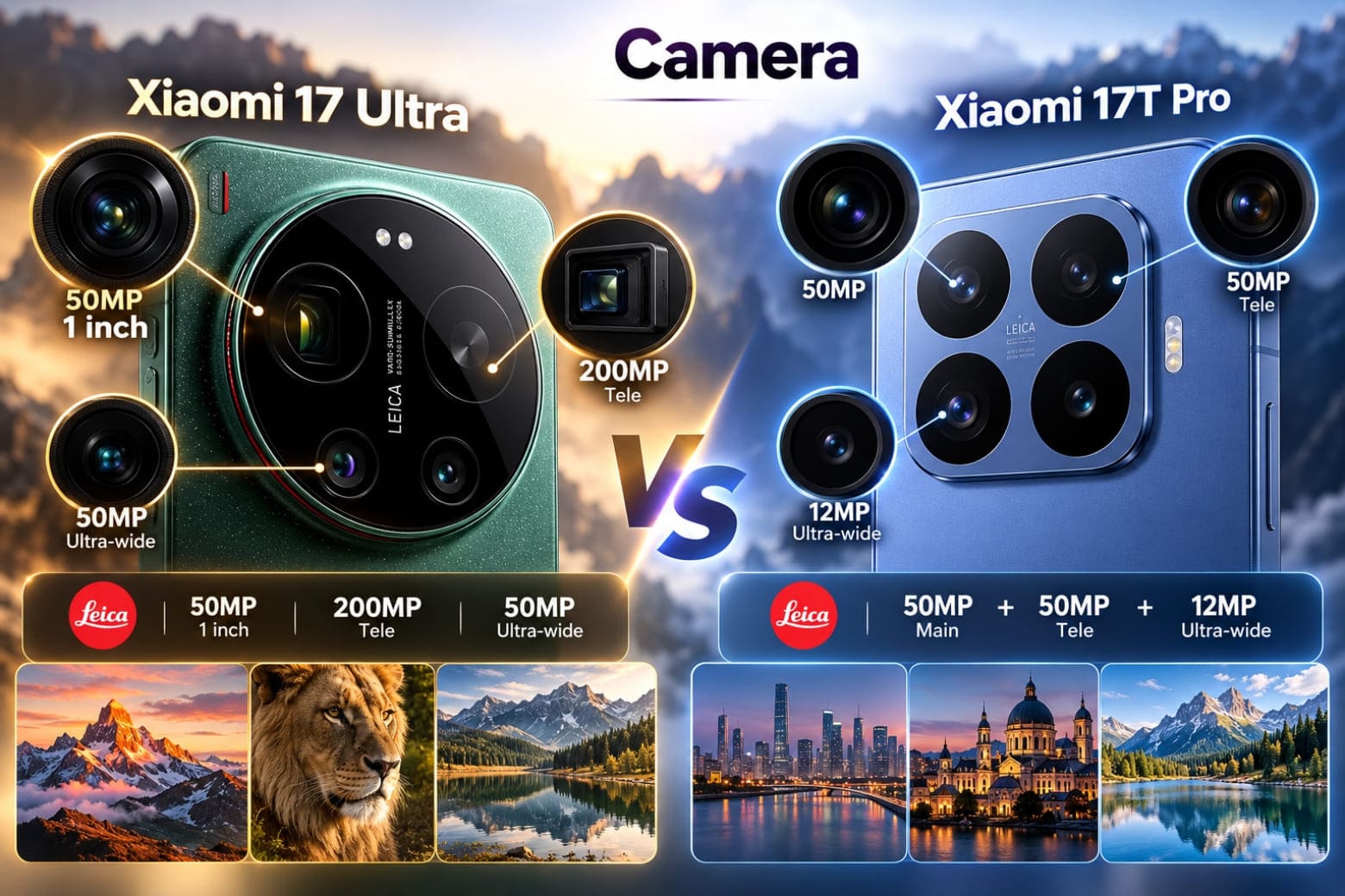 So sánh Xiaomi 17 Ultra và Xiaomi 17T Pro: Nên chọn máy nào? 12 Camera Leica tạo khoảng cách lớn về khả năng nhiếp ảnh