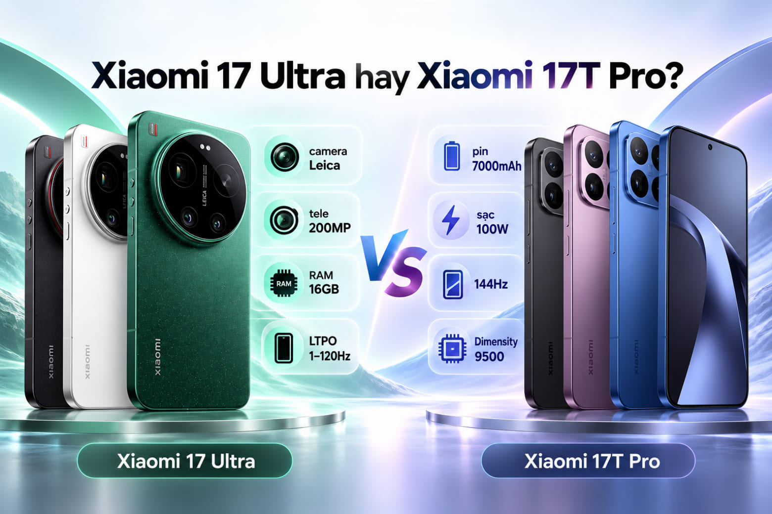 So sánh Xiaomi 17 Ultra và Xiaomi 17T Pro: Nên chọn máy nào? 16 Chọn thiết bị phù hợp dựa trên nhu cầu và ưu tiên sử dụng