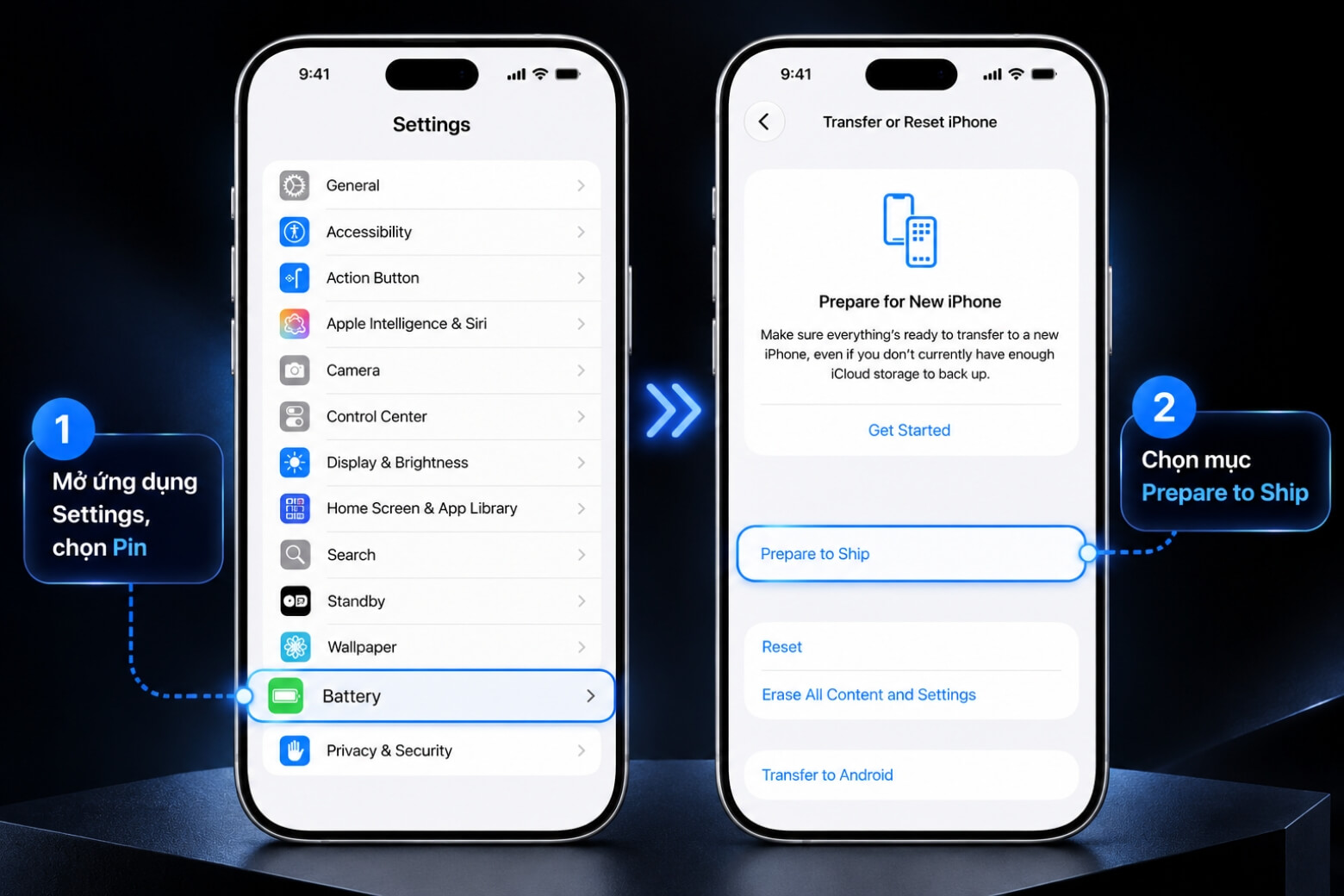 Tính năng Prepare to Ship là gì? Mục đích và cách dùng trên iPhone 18 Pro Max 9 Tính năng Prepare to Ship là gì và cách bật