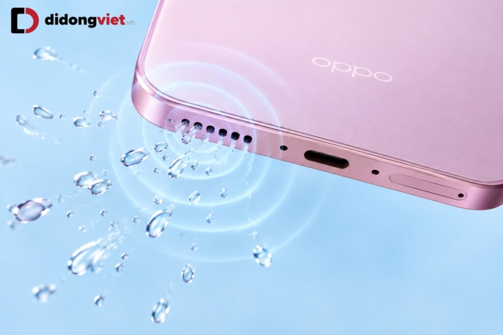Trên tay OPPO A6: Pin 7000mAh, kháng nước IP69 và độ bền vượt trội 6 Tính năng rung đẩy nước ra khỏi màng loa trên OPPO A6