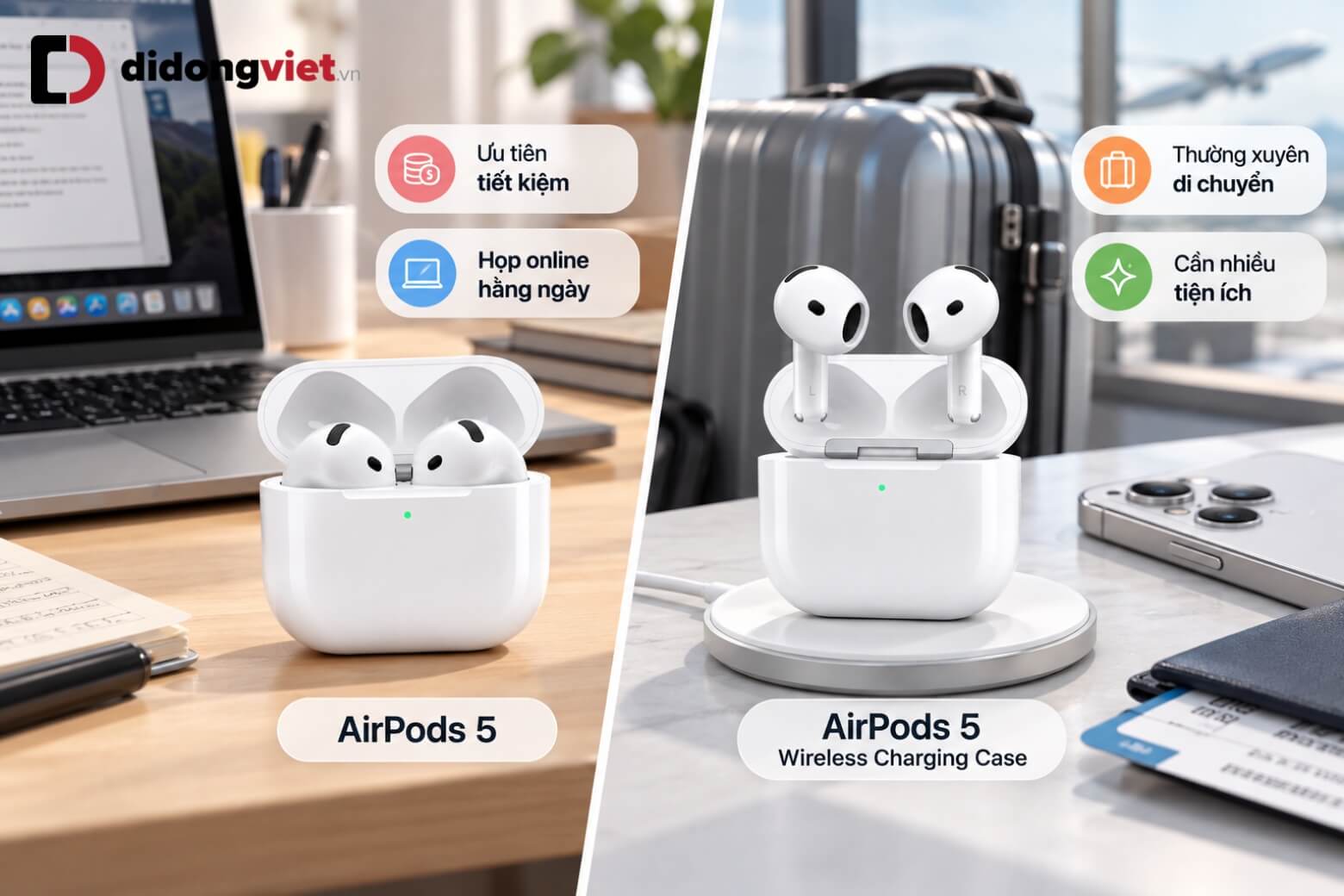 AirPods 5 nên mua bản nào: So sánh chi tiết và tư vấn chọn đúng nhu cầu 8 AirPods 5 nên mua bản nào theo ưu nhược điểm