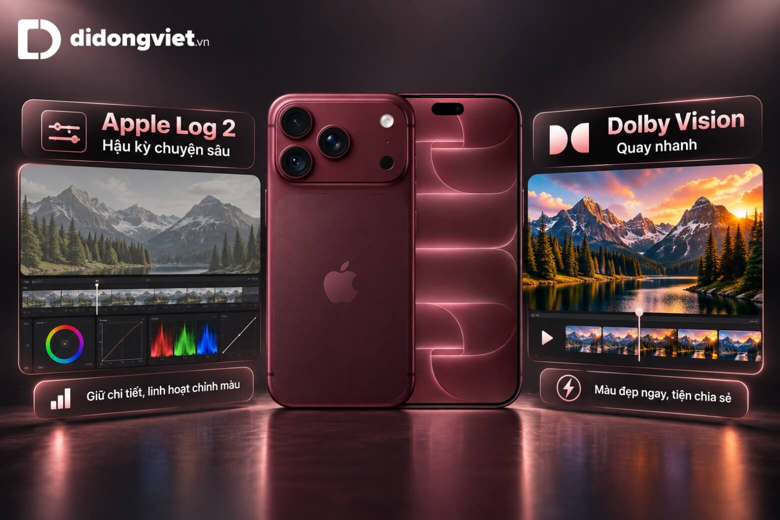 Apple Log 2 trên iPhone 18 Pro Series: Bản chất, cách quay và xử lý màu thực tế 10 Apple Log 2 trên iPhone 18 Pro Series và Dolby Vision