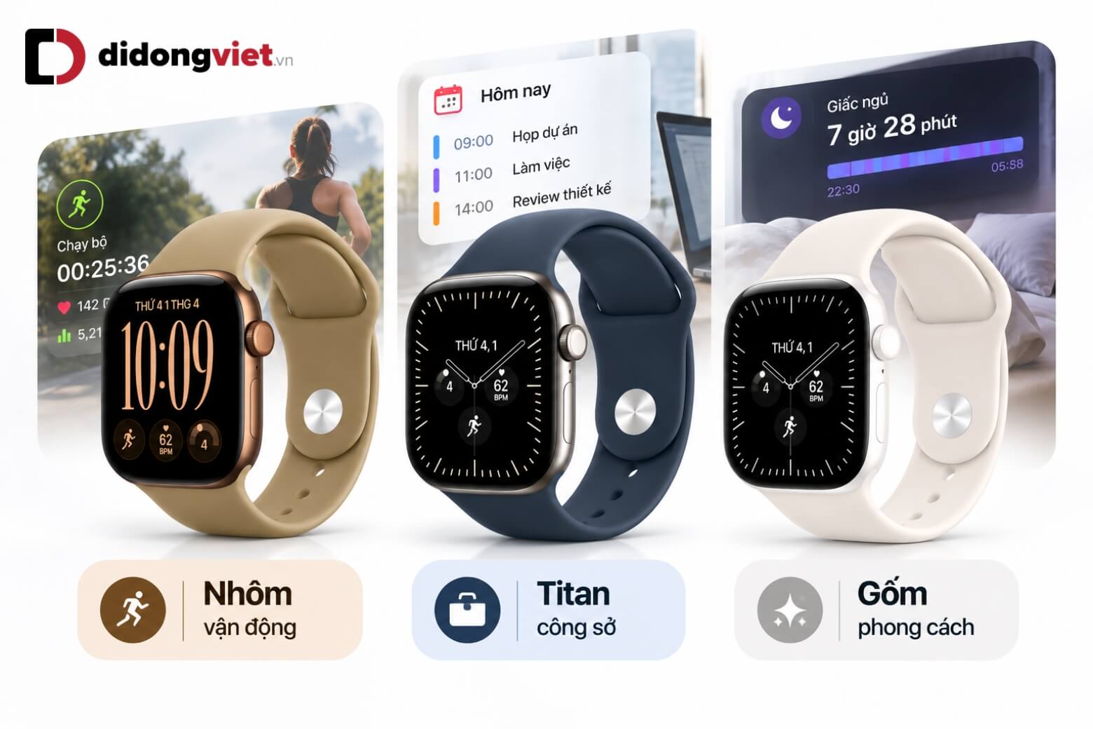 Apple Watch Series 12 nên mua viền nào? Nhôm, titan hay gốm? 14 Apple Watch Series 12 nên mua viền nào theo nhu cầu