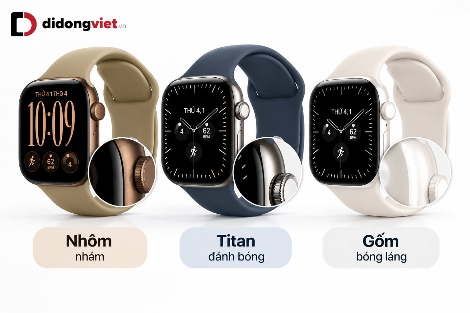 Apple Watch Series 12 nên mua viền nào? Nhôm, titan hay gốm? 10 Apple Watch Series 12 nên mua viền nào thiết kế đẹp
