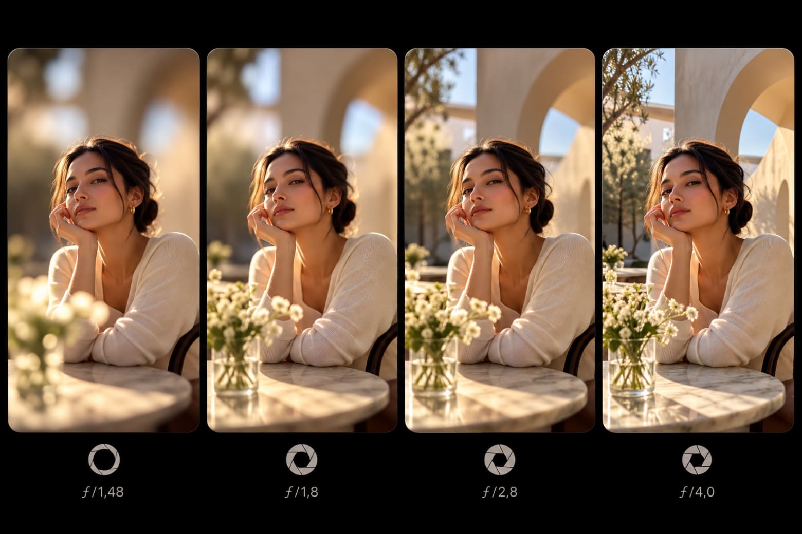 Cách chỉnh camera iPhone 18 Pro Max chụp hình đẹp theo từng tình huống 13 Bốn mức khẩu độ đáp ứng linh hoạt từng điều kiện chụp khác nhau