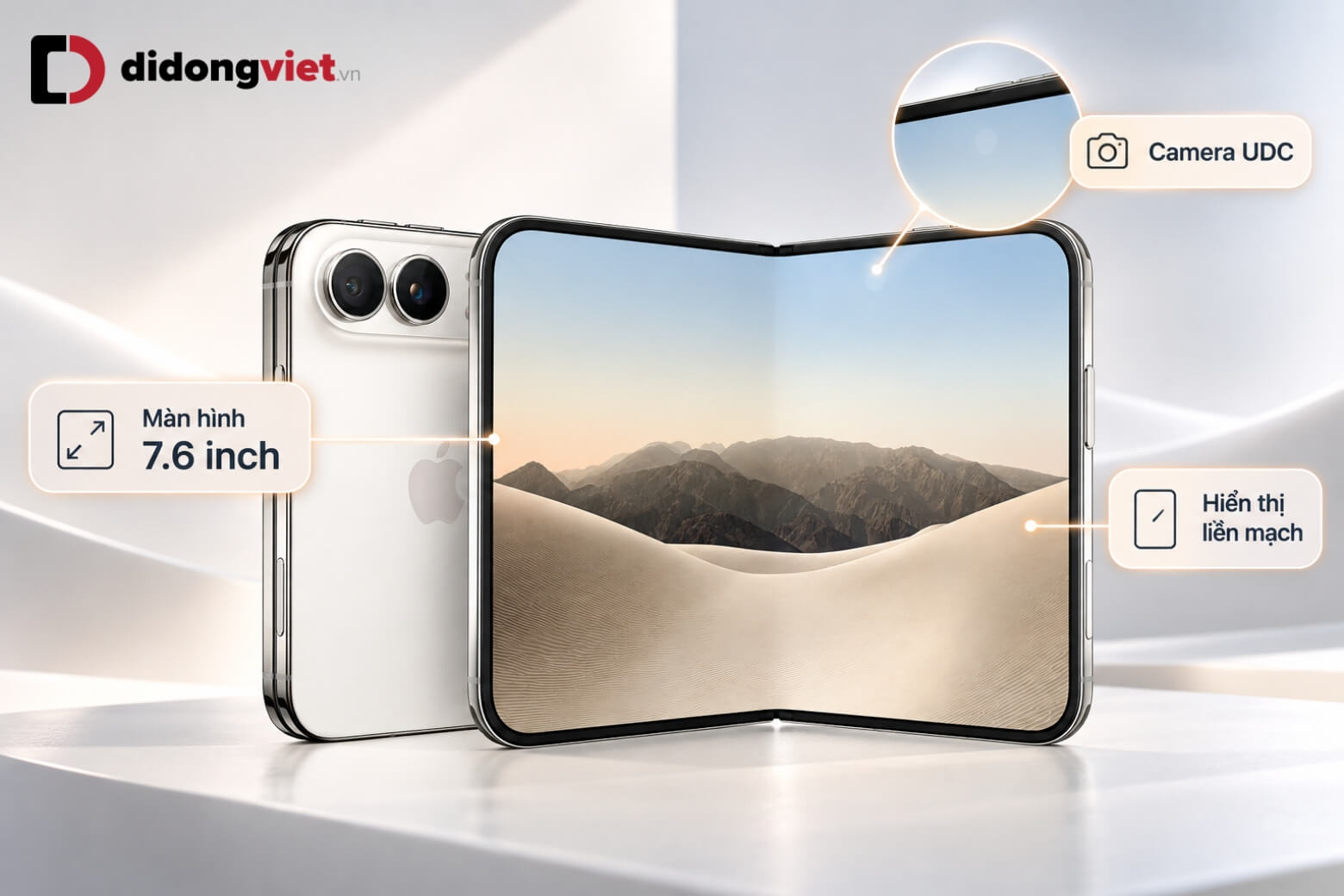 Camera ẩn dưới màn hình iPhone Duo: Phân tích thông số và công năng sử dụng 6 Camera ẩn dưới màn hình iPhone Duo 7.6 inch