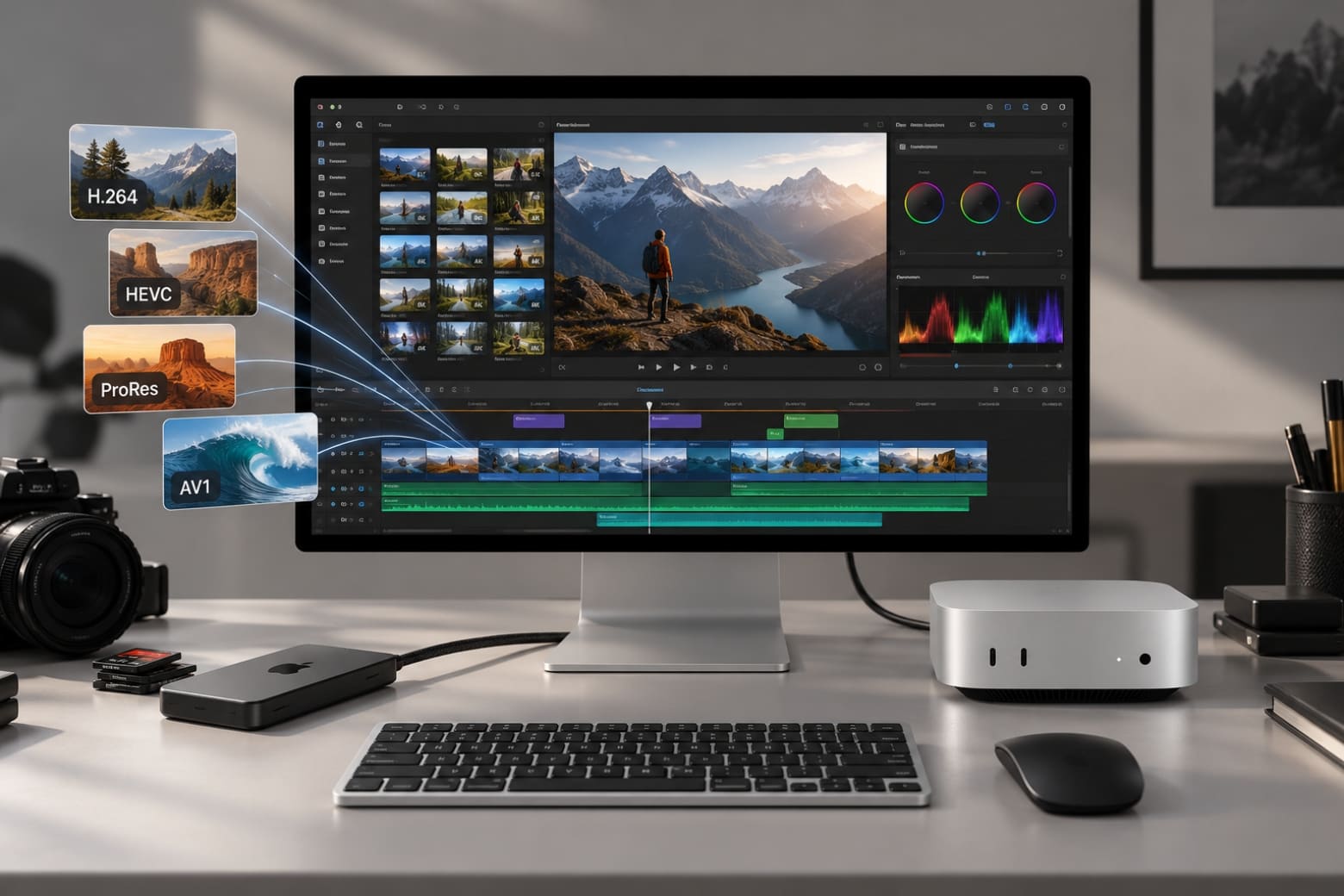 Cấu hình Mac mini M6 chi tiết: Thông số chip, RAM, SSD và hiệu năng 16 Lưu trữ dung lượng lớn, hỗ trợ xử lý video chuyên dụng