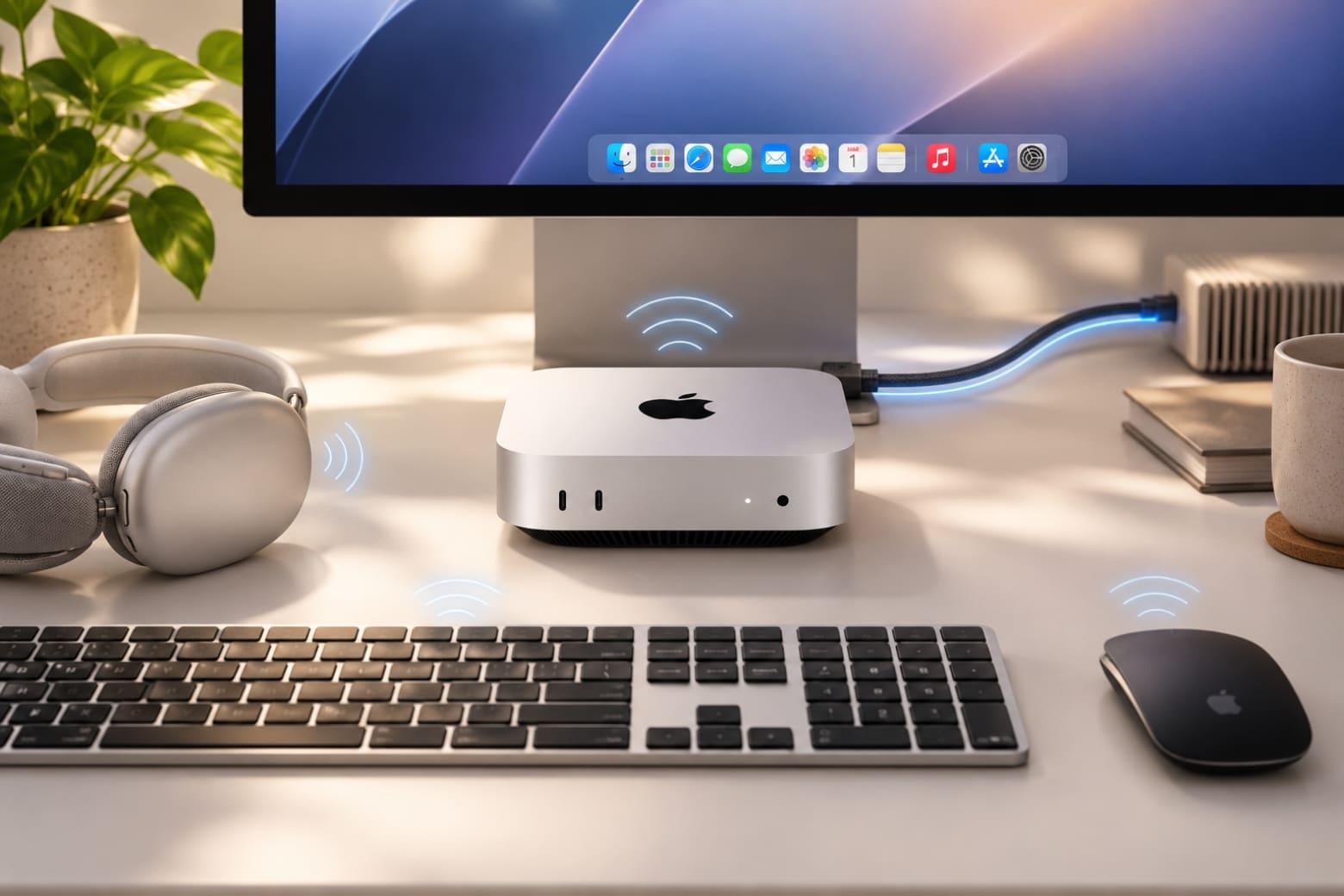 Cấu hình Mac mini M6 chi tiết: Thông số chip, RAM, SSD và hiệu năng 19 Kết nối mạng hiện đại, hỗ trợ truyền dữ liệu ổn định