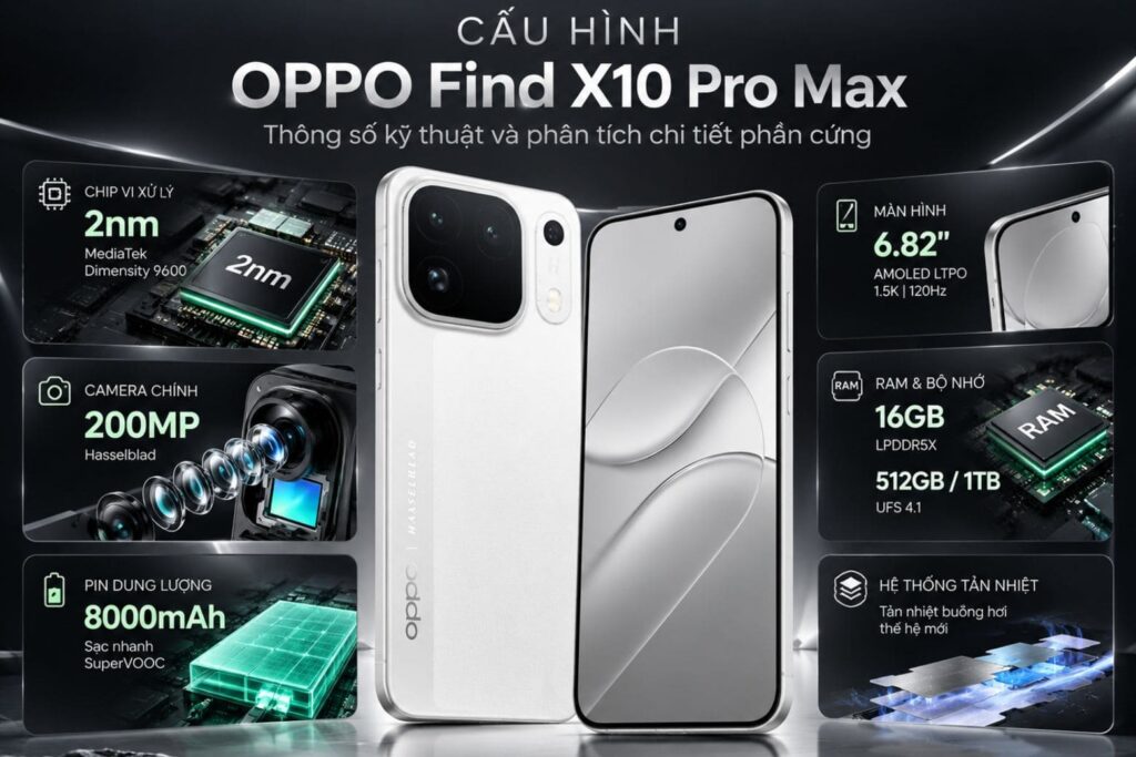 Cấu hình OPPO Find X10 Pro Max: Thông số kỹ thuật và phân tích chi tiết phần cứng 7 Cấu hình OPPO Find X10 Pro Max: Thông số kỹ thuật và phân tích chi tiết phần cứng