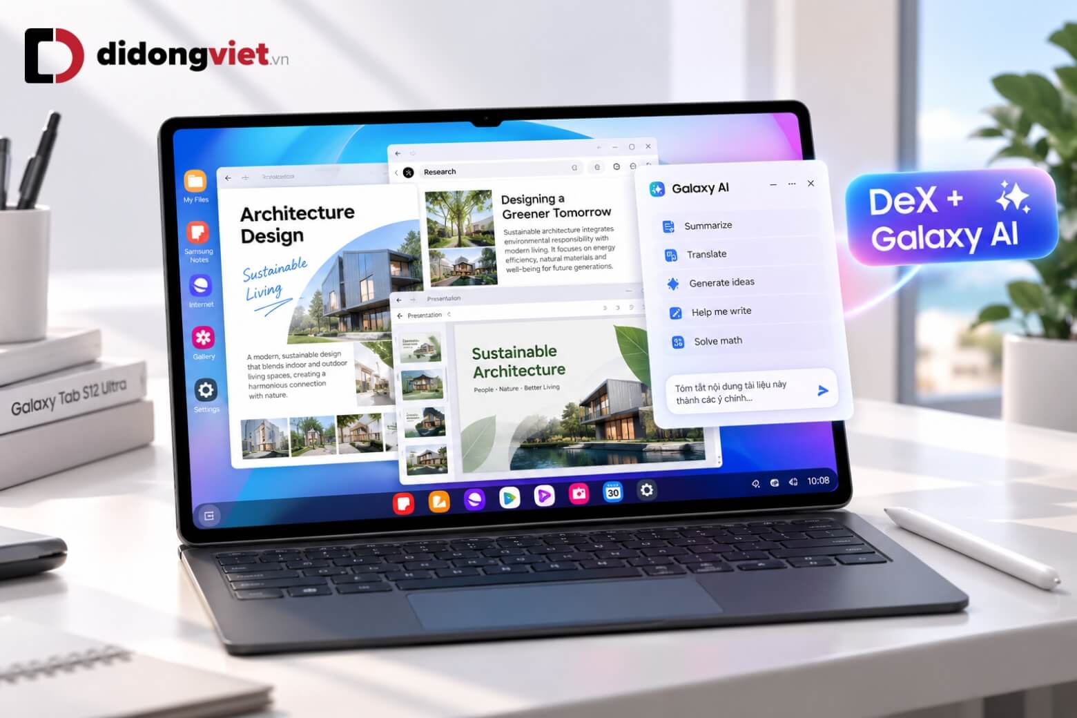 Có nên mua Samsung Galaxy Tab S12 Ultra cho công việc, sáng tạo? 11 Có nên mua Samsung Galaxy Tab S12 Ultra hỗ trợ DeX Galaxy AI