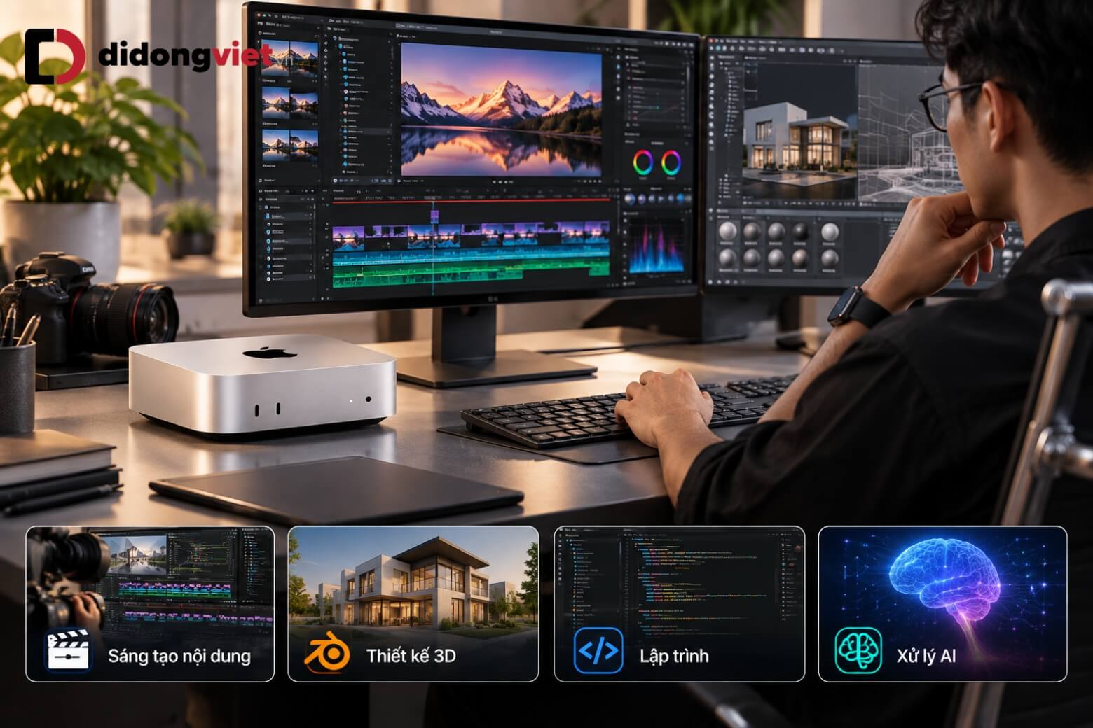 Đánh giá Mac mini M5 Pro: Thiết kế, hiệu năng và trải nghiệm thực tế 13 Đánh giá Mac mini M5 Pro cho người dùng chuyên nghiệp