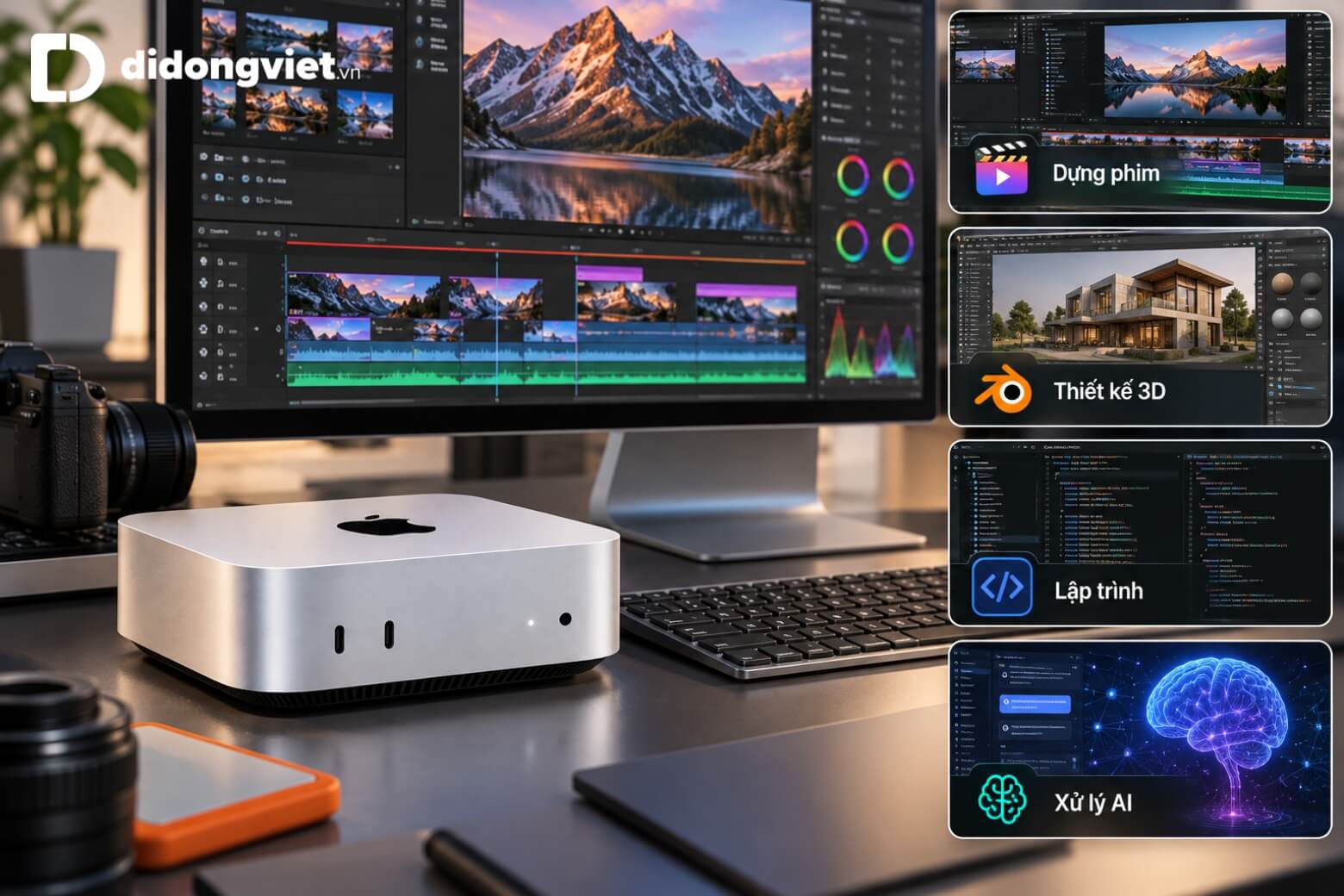 Đánh giá Mac mini M5 Pro: Thiết kế, hiệu năng và trải nghiệm thực tế 10 Đánh giá Mac mini M5 Pro khi xử lý đồ họa