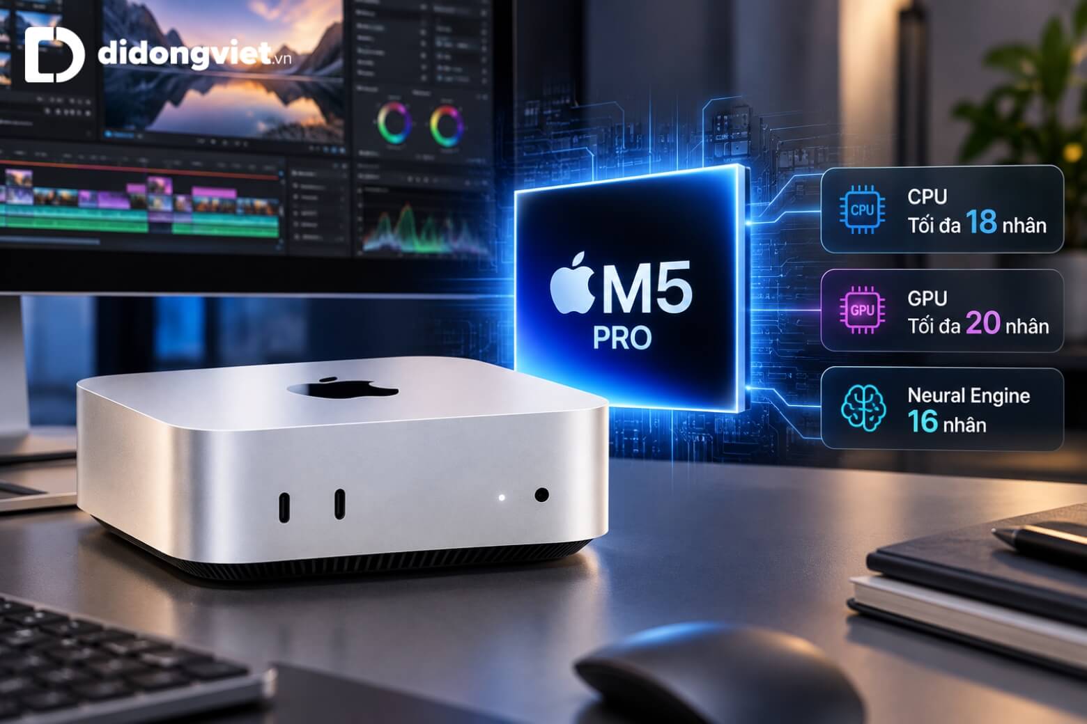 Đánh giá Mac mini M5 Pro: Thiết kế, hiệu năng và trải nghiệm thực tế 9 Đánh giá Mac mini M5 Pro về hiệu năng chip