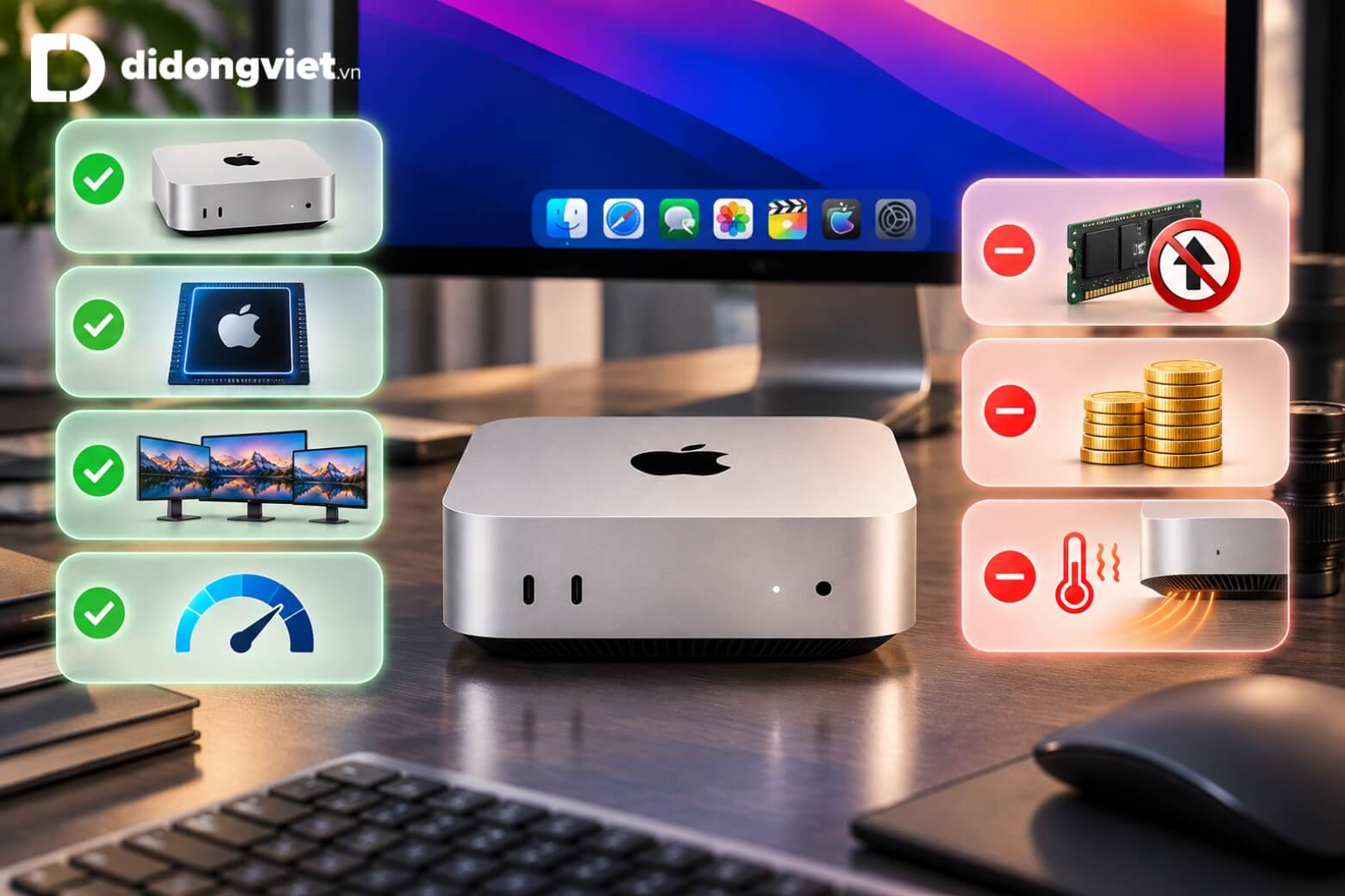 Đánh giá Mac mini M5 Pro: Thiết kế, hiệu năng và trải nghiệm thực tế 14 Đánh giá Mac mini M5 Pro về ưu nhược điểm