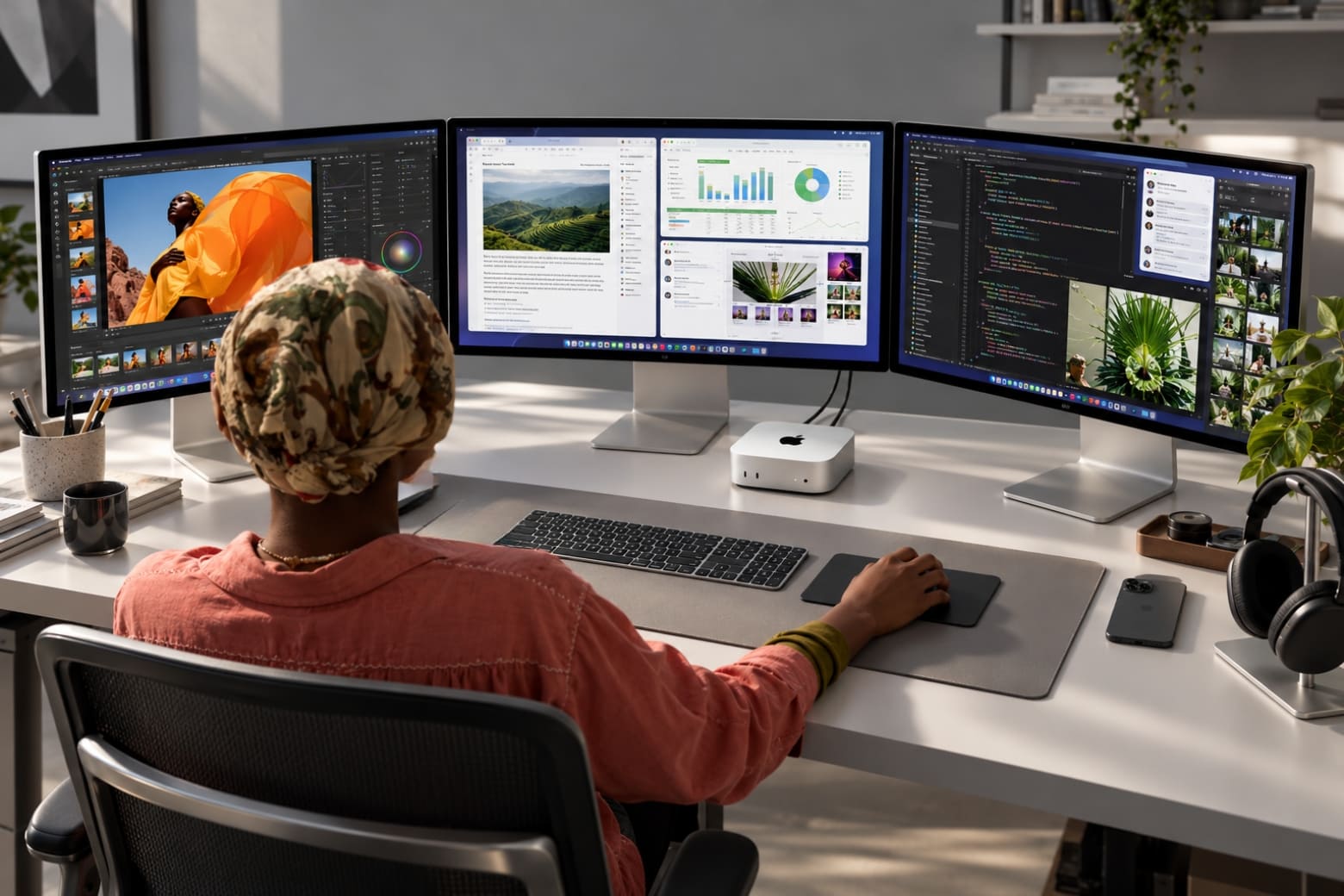 Đánh giá Mac mini M6: Nhỏ gọn, mạnh mẽ nhưng có đáng mua? 10 Mở rộng không gian hiển thị, đa nhiệm thuận tiện