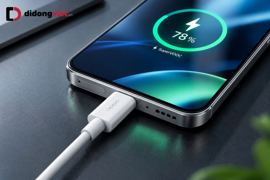 Đánh giá pin OPPO Find X10 Pro Max: Thời lượng thực tế và tốc độ sạc nhanh 7 Tốc độ sạc nhanh SuperVOOC 80W trên điện thoại OPPO Find X10 Pro Max