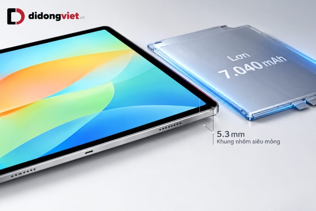 Đánh giá pin Samsung Galaxy Tab S12 Plus: Thời lượng thực tế và tốc độ sạc 45W 5 Samsung Galaxy Tab S12 Plus nổi bật với SOT 10–12 giờ, xem video đến 21 giờ