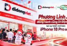 Phương Linh JSC đồng hành cùng Di Động Việt tại sự kiện mở bán iPhone 18 Pro series