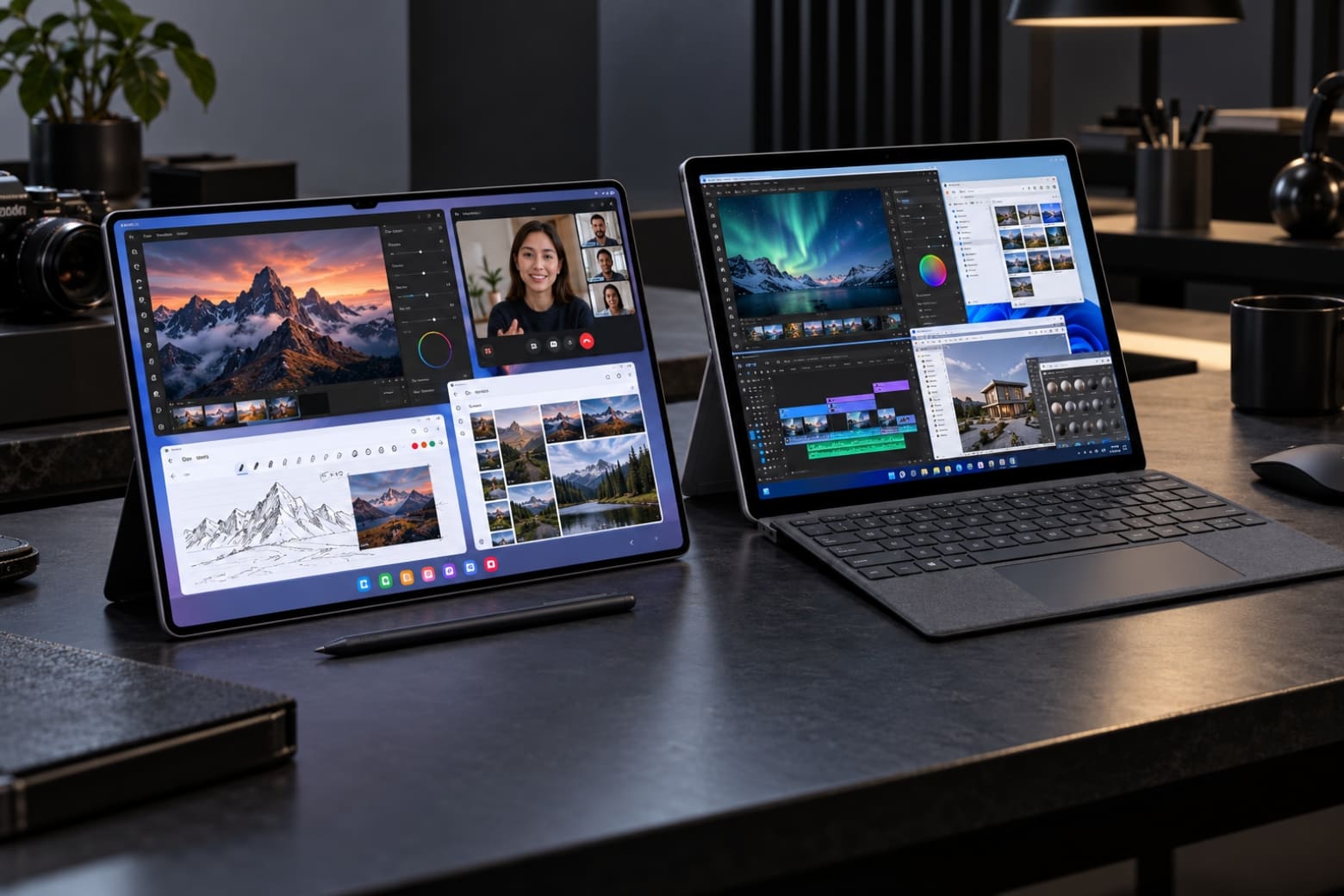 So sánh Samsung Galaxy Tab S12 Ultra Wi-Fi và Microsoft Surface Pro 11 Snapdragon X Elite: Nên mua máy nào? 13 Samsung DeX hỗ trợ đa nhiệm, Windows 11 tối ưu công việc.