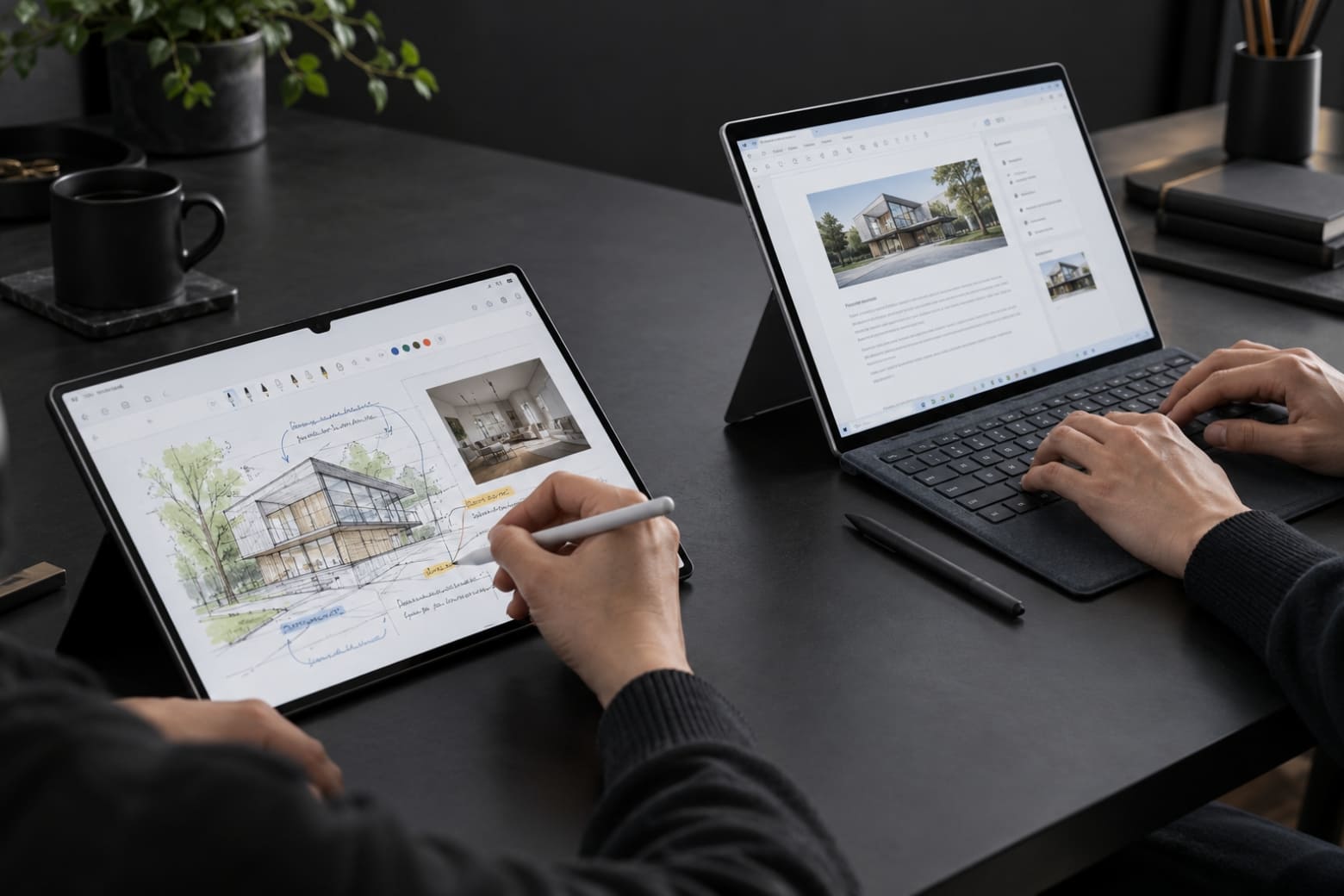 So sánh Samsung Galaxy Tab S12 Ultra Wi-Fi và Microsoft Surface Pro 11 Snapdragon X Elite: Nên mua máy nào? 14 Samsung có sẵn S Pen, Surface hỗ trợ bàn phím rời