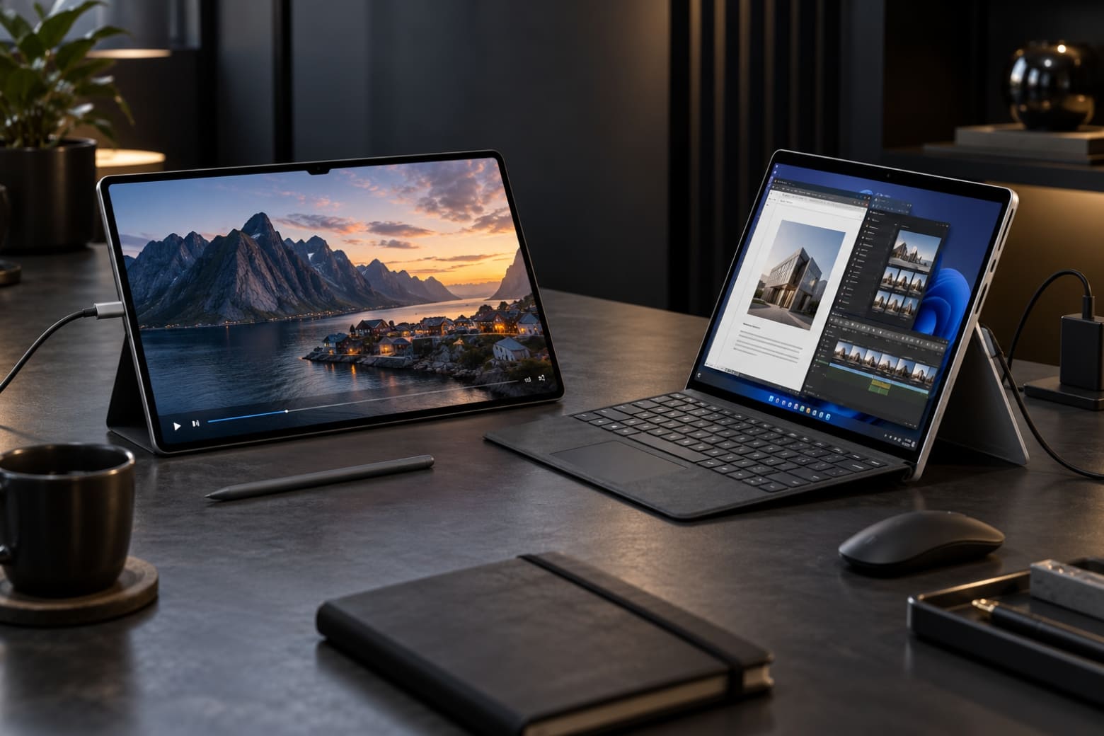 So sánh Samsung Galaxy Tab S12 Ultra Wi-Fi và Microsoft Surface Pro 11 Snapdragon X Elite: Nên mua máy nào? 16 Samsung công bố phát video lâu, Surface hỗ trợ sạc nhanh