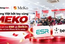 Di Động Việt bắt tay cùng MEKO mang hệ sinh thái ESR và Belkin đến sự kiện mở bán iPhone 18 Pro series