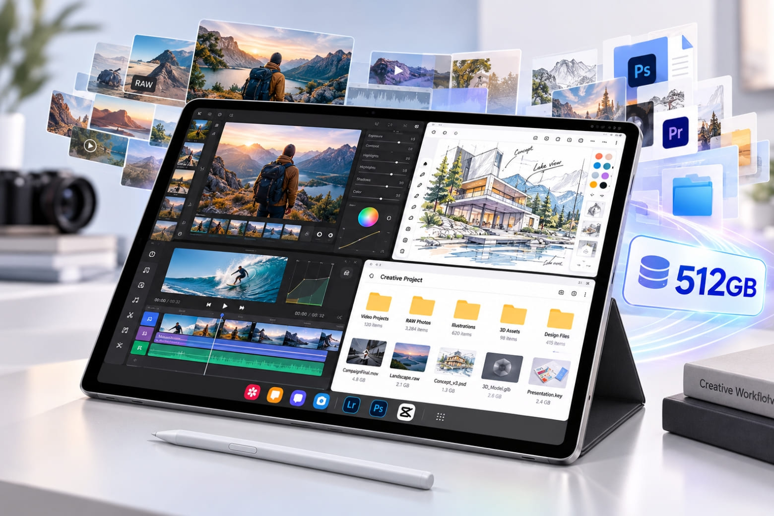 Nên mua Samsung Galaxy Tab S12 Plus bản nào? Wi-Fi hay 5G phù hợp hơn? 13 512GB rộng rãi hơn cho video, ứng dụng và dự án lớn