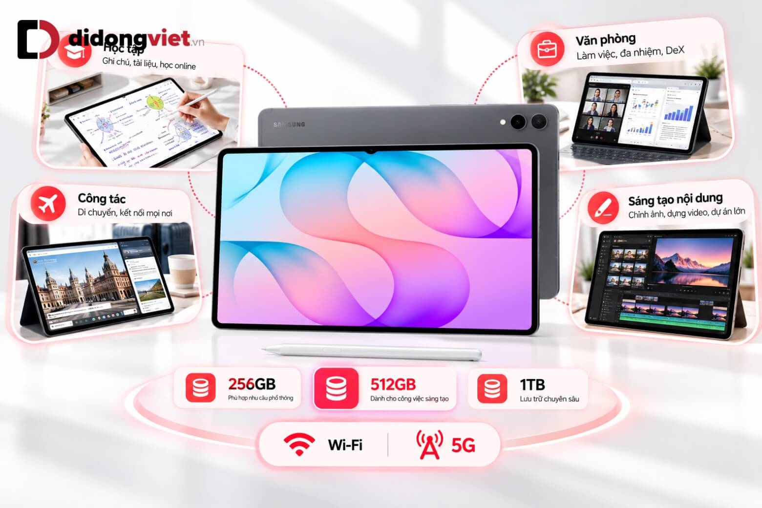 Nên mua Samsung Galaxy Tab S12 Ultra bản nào phù hợp nhu cầu? 16 Nên mua Samsung Galaxy Tab S12 Ultra bản nào theo nhu cầu