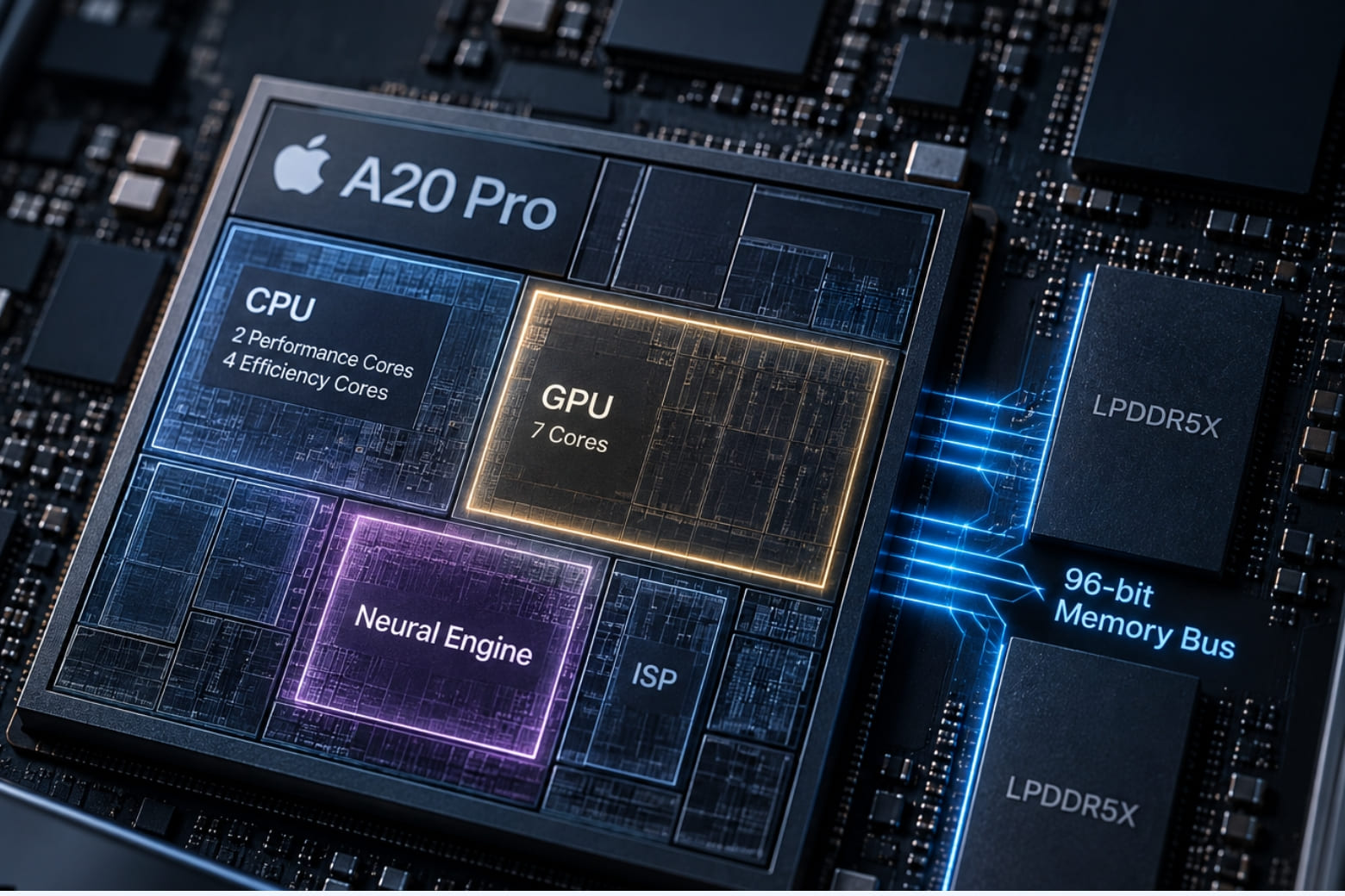 Neural Engine A20 Pro trên iPhone 18 và những nâng cấp AI đáng chú ý 7 Neural Accelerators mở rộng phần cứng tham gia xử lý tác vụ AI