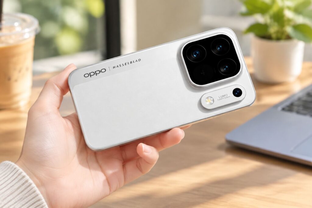 OPPO Find X10 Pro Max có mấy màu và nên chọn màu nào phù hợp? 11 Cầm trên tay điện thoại OPPO Find X10 Pro Max màu Trắng ánh trăng không dùng ốp lưng