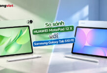 So sánh HUAWEI Matepad 12 X với Samsung Galaxy Tab S10 FE
