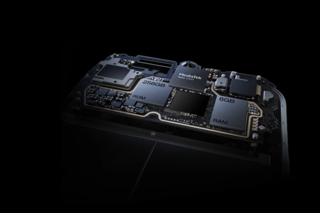 So sánh OPPO A6 Pro và OPPO Reno14 F: Đâu là lựa chọn phù hợp? 16 OPPO A6 Pro nổi bật với Helio G100 4G+, buồng hơi VC 4.300mm² và chứng nhận mượt mà 60 tháng.