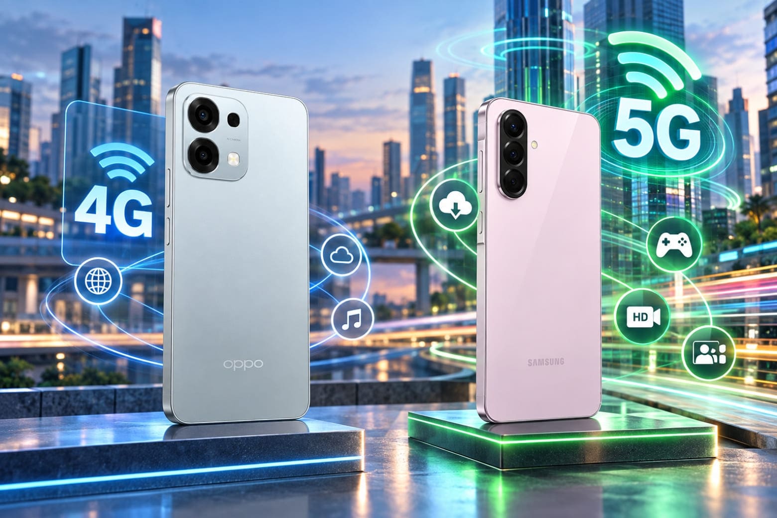 So sánh OPPO A6 Pro và Samsung A56: Nên chọn máy nào? 16 Hỗ trợ 5G giúp Galaxy A56 có lợi thế kết nối rõ rệt