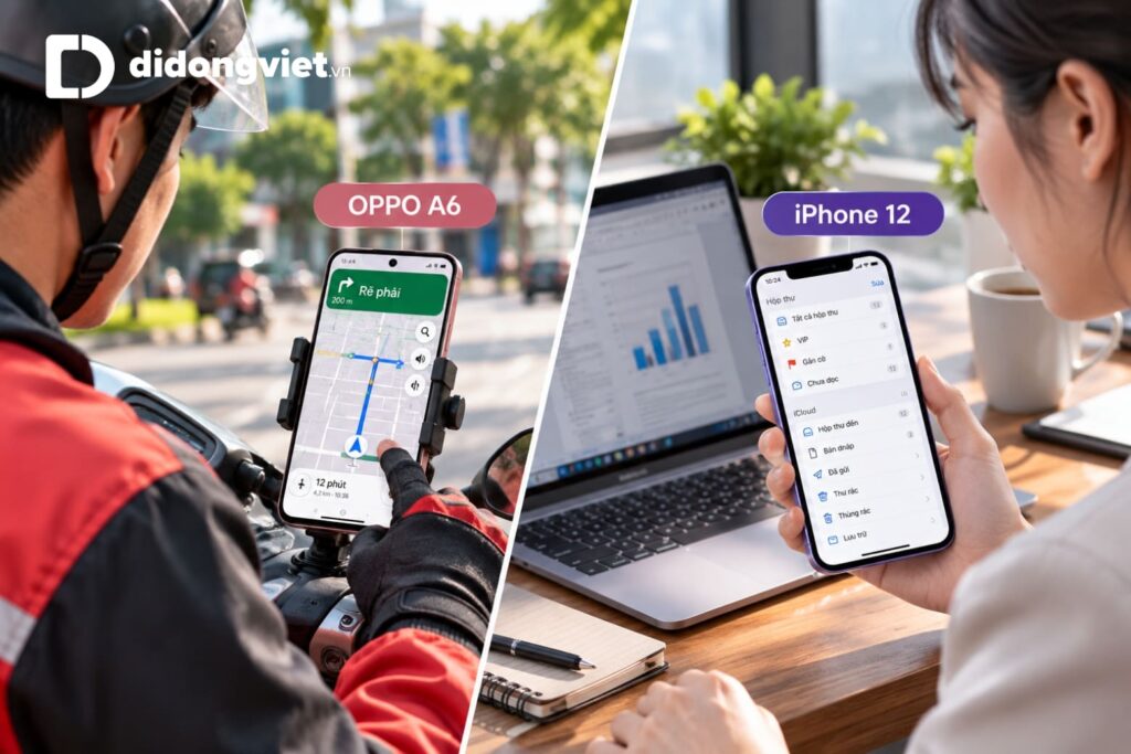 So sánh OPPO A6 và iPhone 12: Chọn máy mới pin trâu hay cựu flagship mượt mà? 14 So sánh OPPO A6 và iPhone 12
