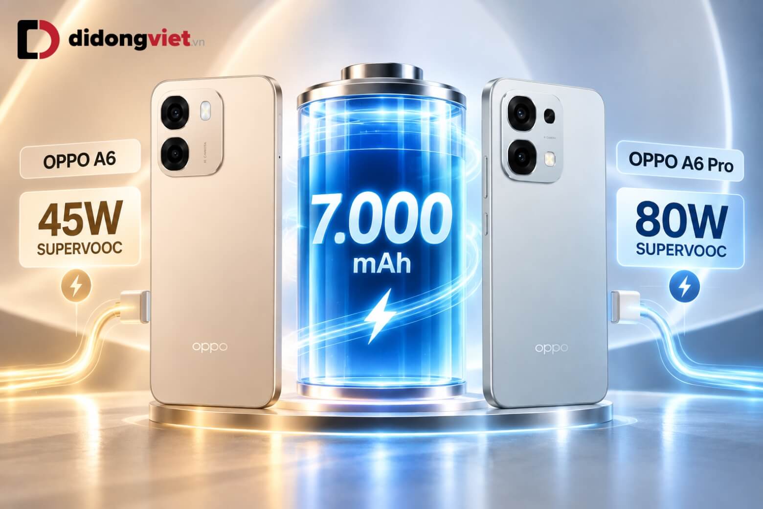 So sánh OPPO A6 và OPPO A6 Pro: Nên chọn bản tiêu chuẩn hay nâng cấp Pro? 12 So sánh OPPO A6 và OPPO A6 Pro pin sạc